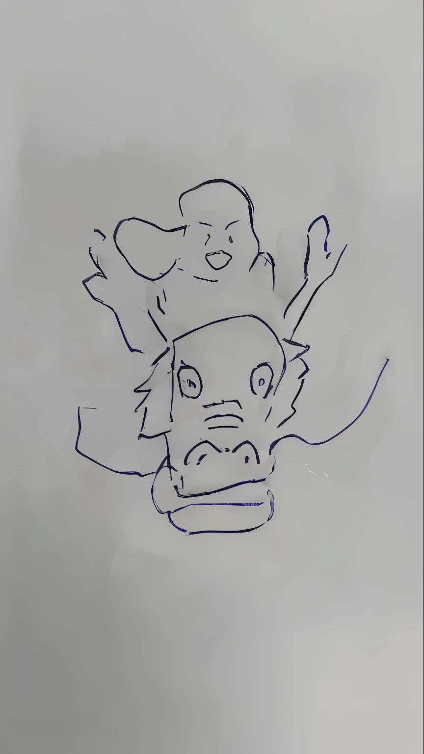 A woman on the dragon&#39;s head，hands out