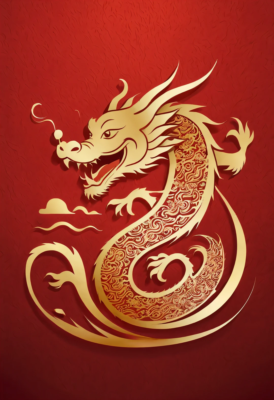 Sketch style, Simple golden negative space on Chinese red background, Smiling happily and cutely, Minimalist Chinese dragon walking, dynamic action, golden english thin line "Marine art" logo, "Marine art."logo
Flat, vector, clip art, Greg Staples style, Opat,