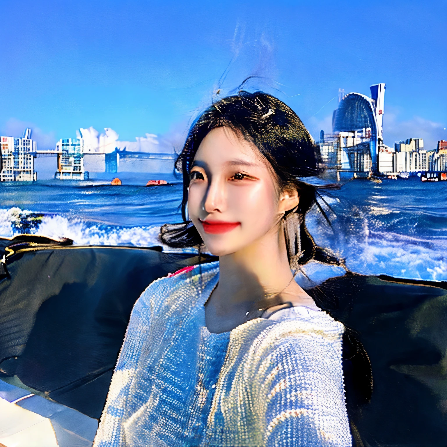 Sexy girl in the ocean