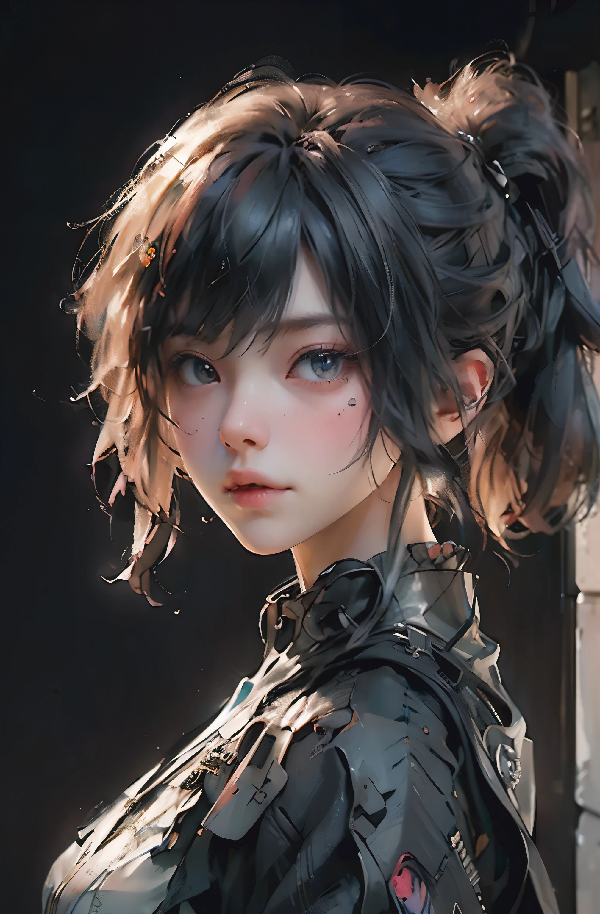 ((best quality)), ((masterpiece)), (detailed:1.4), 3D, Image of a beautiful cyberpunk woman,human development report (high dynamic range),Ray tracing,NVIDIA RTX,super resolution,Unreal 5,subsurface scattering,PBR texture,post processing,Anisotropic filtering,depth of field,Maximum clarity and sharpness,multi-layer texture,Albedo and specular maps,surface coloring,Accurate simulation of light-material interaction,Perfect proportion,octane rendering,Two-tone lighting,Large aperture,Low ISO,white balance,rule of thirds,8K original,