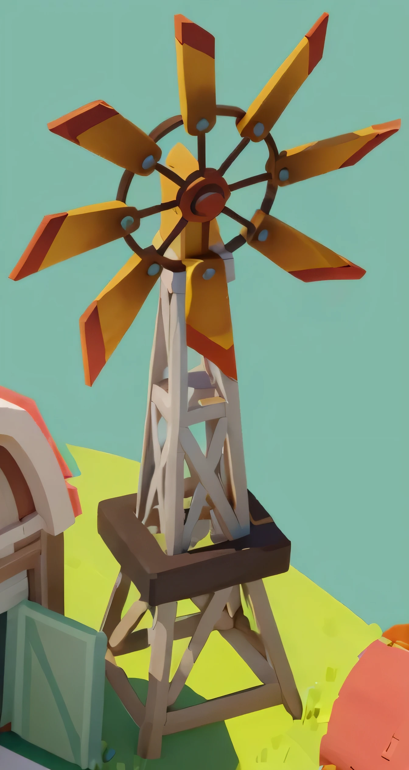 masterpiece,best quality,Cartoonish,Pixar style,simple design,What do you think of Mini????,artist,Isometric game map plant farm, Farm games, There is a light in the upper left corner,perfect this photo
