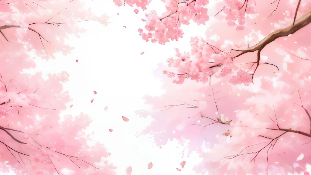 Cherry petals, no figures