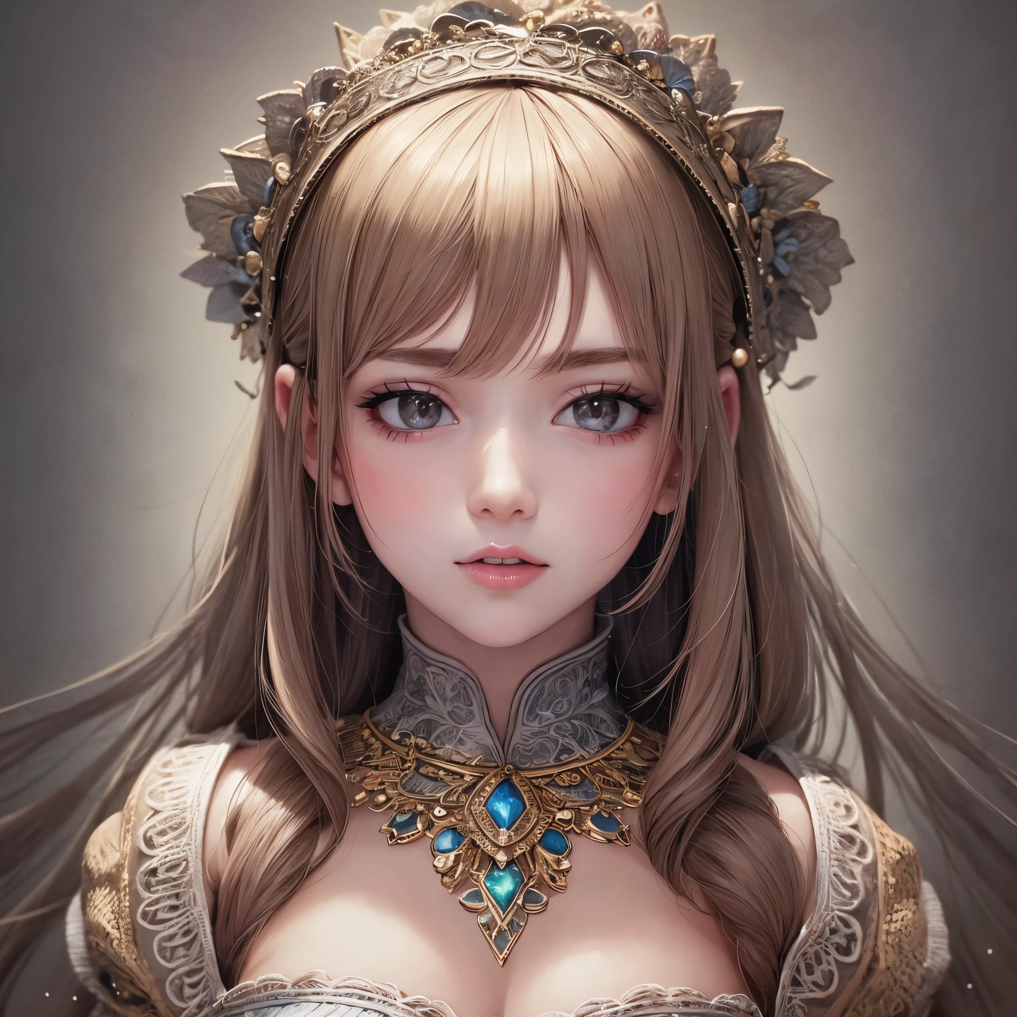 (masterpiece),(best quality:1.0), (ultra high definition:1.0), detailed illustration, portrait, detailed, girls, detailed frilled clothes, detailed beautiful skin, Face focus
