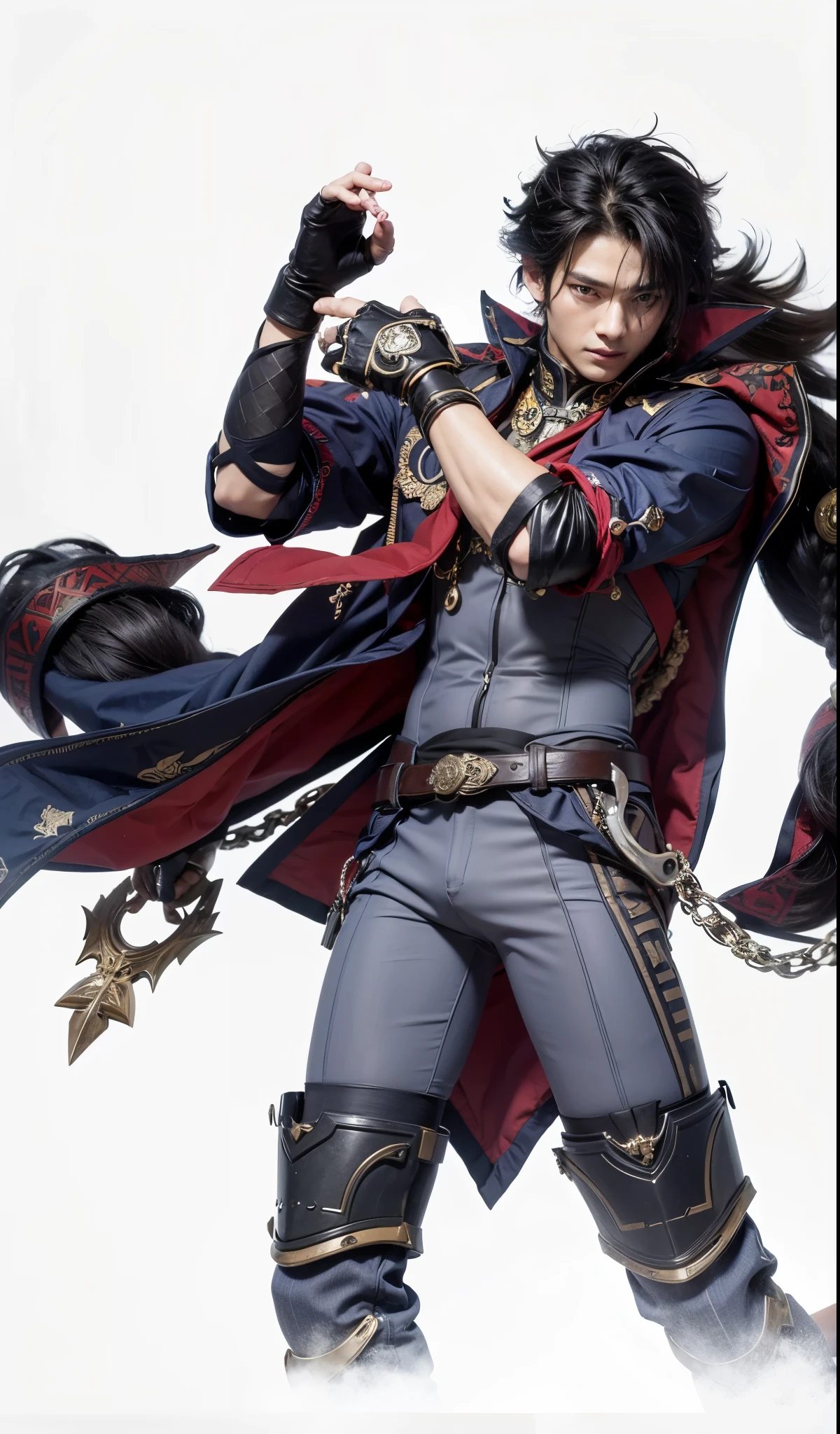 Wriothesley, genshin impact, sumeru, male, masculine, black hair