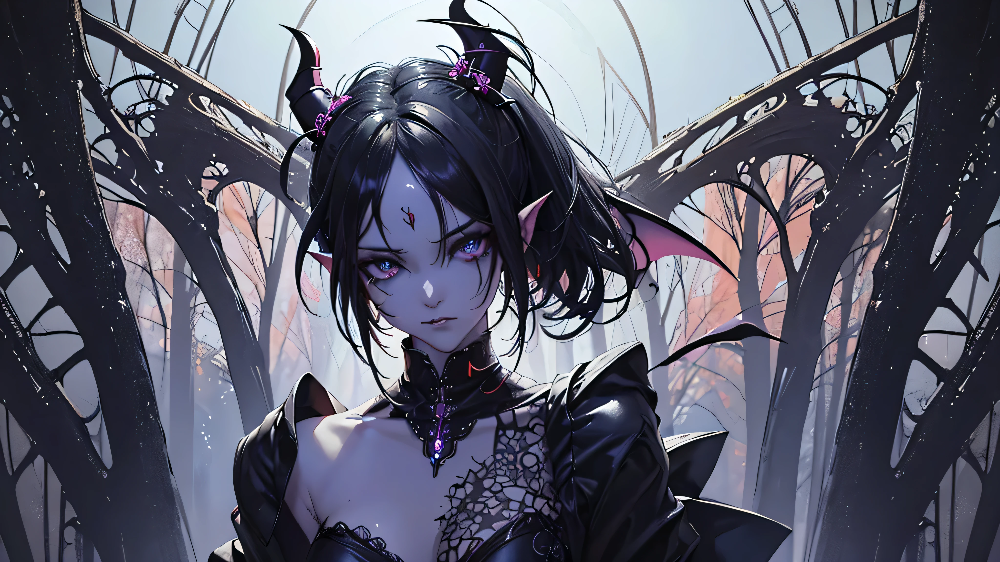 (masterpiece, top quality, Best quality, Official art, beautiful and aesthetically pleasing:1.2), (1 beautiful sexy ((Demon Succubus)) Wearing detailed body jewelry), (dynamic pose), cowboy shot, extremely detailed, (fractal art:1.5), Colorful, highest detail, ((cinematic lighting))? Detailed face, Detailed eyes, 8K, detailed body, ( Detailed eyes), Succubus Eyes