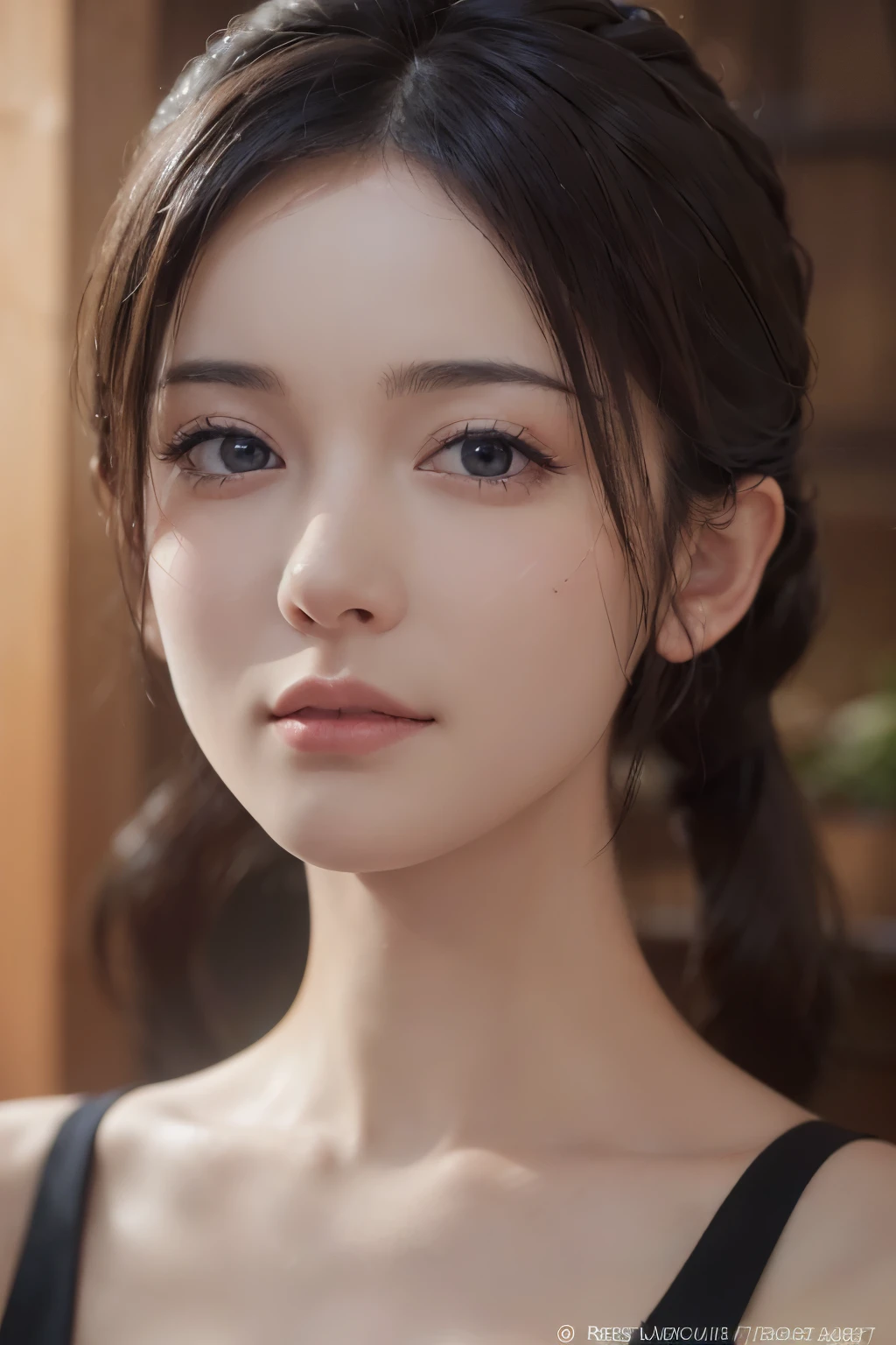 (Masterpiece: 1.0), (Best Quality: 1.4), (A high resolution: 1.2), (Photorealistic: 1.4), (8K, Raw photo: 1.2), Unfiltered and detail-driven, Unreal Engine, Ultra-realistic eyes with intricately detailed subsurface scattering, True-to-life textured skin, High-definition, High-detail RAW image, (Detailed skin with vivid pores and complexion), (Intricately detailed with fine lines and subtle textures), (Hyperdetailed with lifelike imperfections),
A stunning portrait of a 35-year-