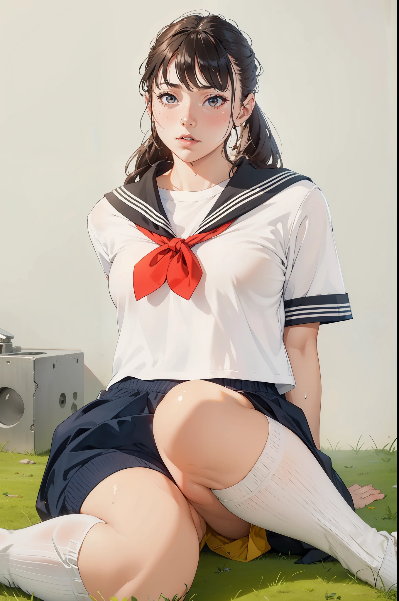 (extremely detailed CG unity 8k wallpaper), (masterpiece), (best quality), (ultra-detailed), (best illustration), (best shadow), (absurdres),
BREAK
girl, sweat, steam, medium breast, nsfw, shy, looking at viewer,