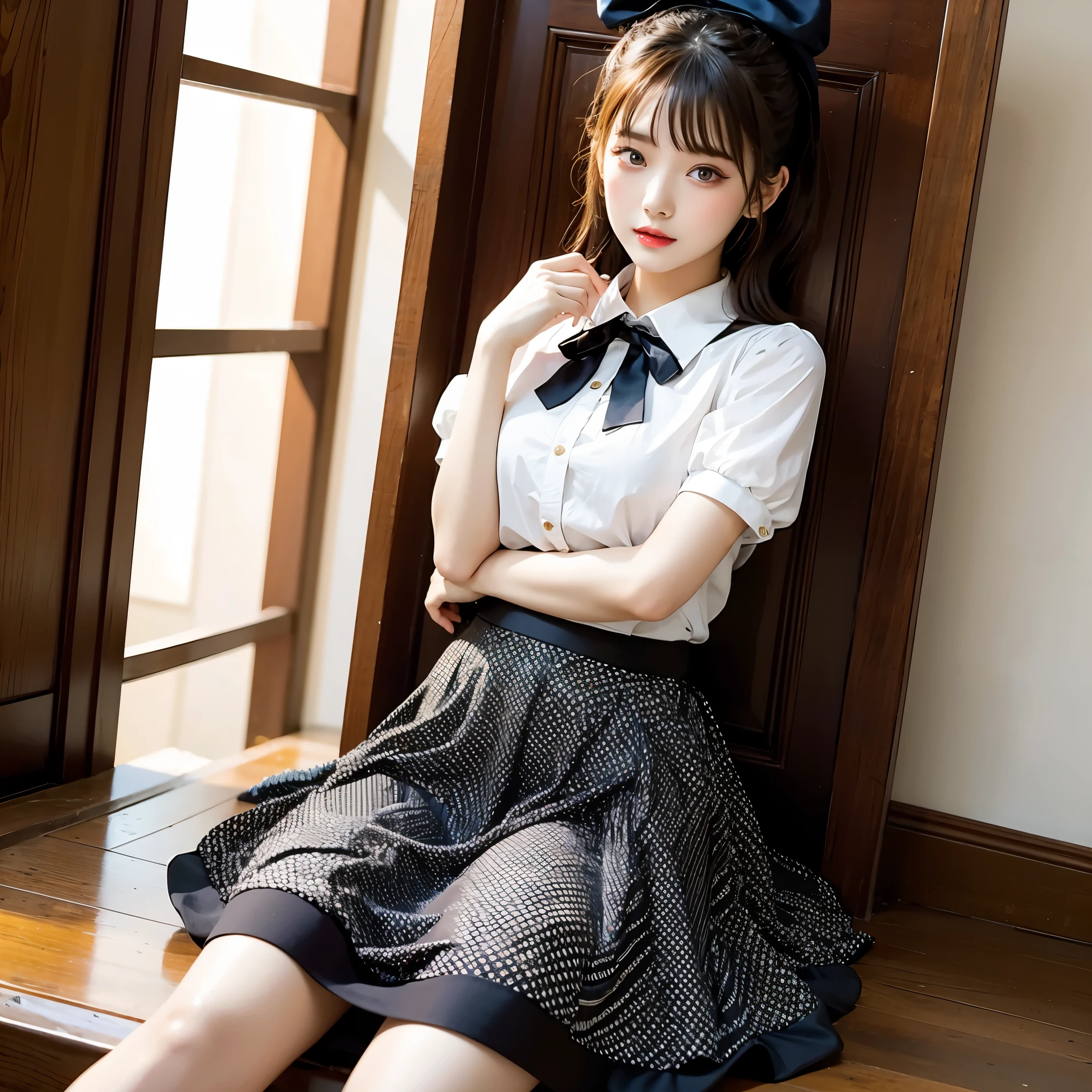 (masterpiece, best quality:1.2), 1girl, solo，****ta skirt