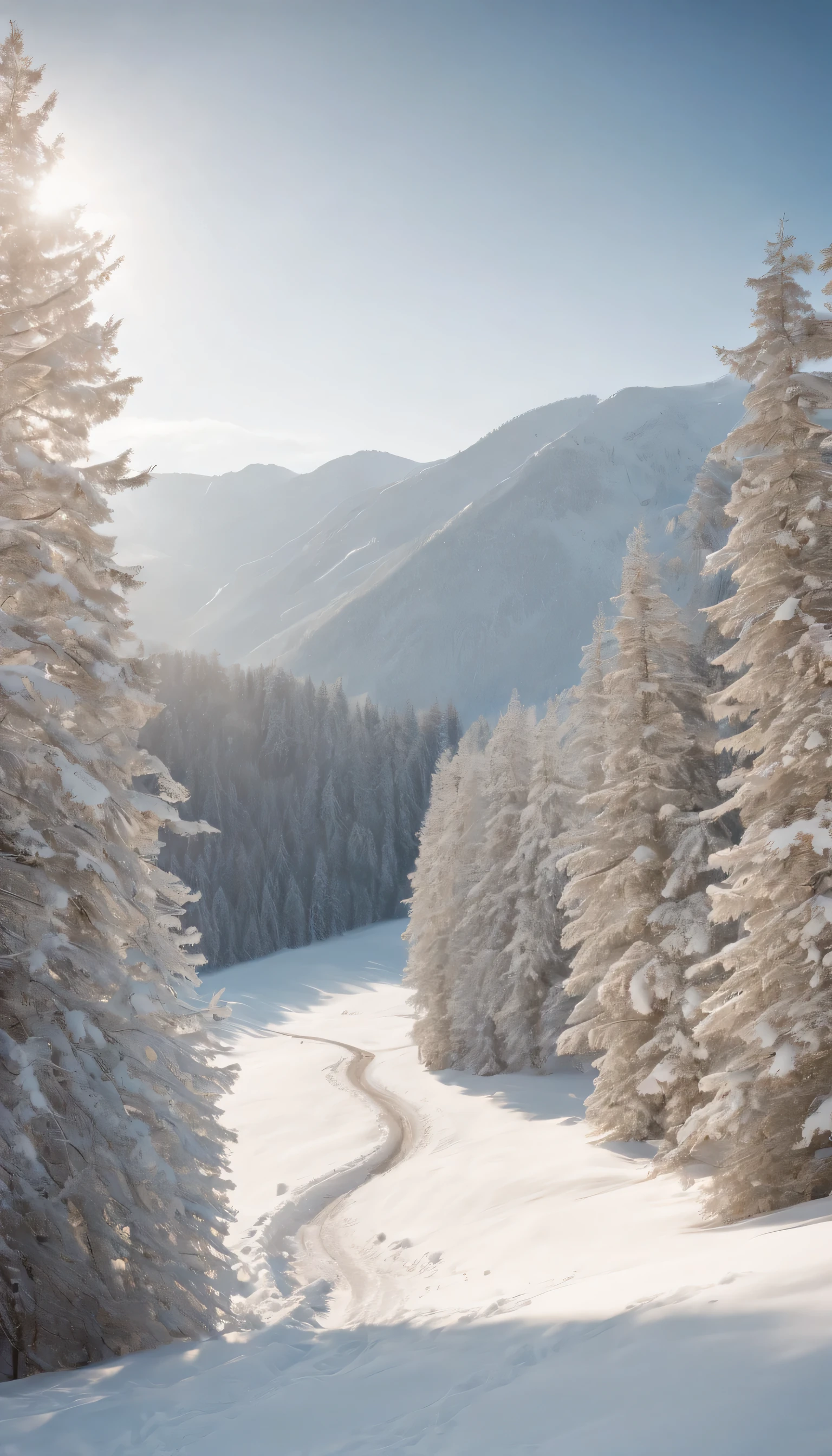 (Highly detailed CG Unity 8K wallpaper、masterpiece、highest quality、Super detailed)、(best lighting、best shadow、very delicate and beautiful)、highest quality、8K、Detailed facial depiction、masterpiece、highest quality、clear image quality、Photo of snowy scenery seen from the window