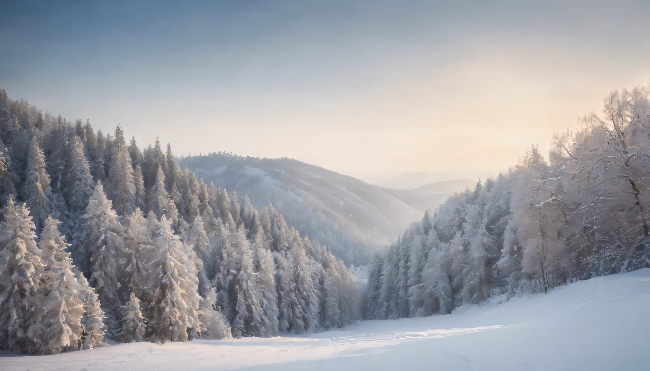 (Highly detailed CG Unity 8K wallpaper、masterpiece、highest quality、Super detailed)、(best lighting、best shadow、very delicate and beautiful)、highest quality、8K、Detailed facial depiction、masterpiece、highest quality、clear image quality、Photo of snowy scenery seen from the window