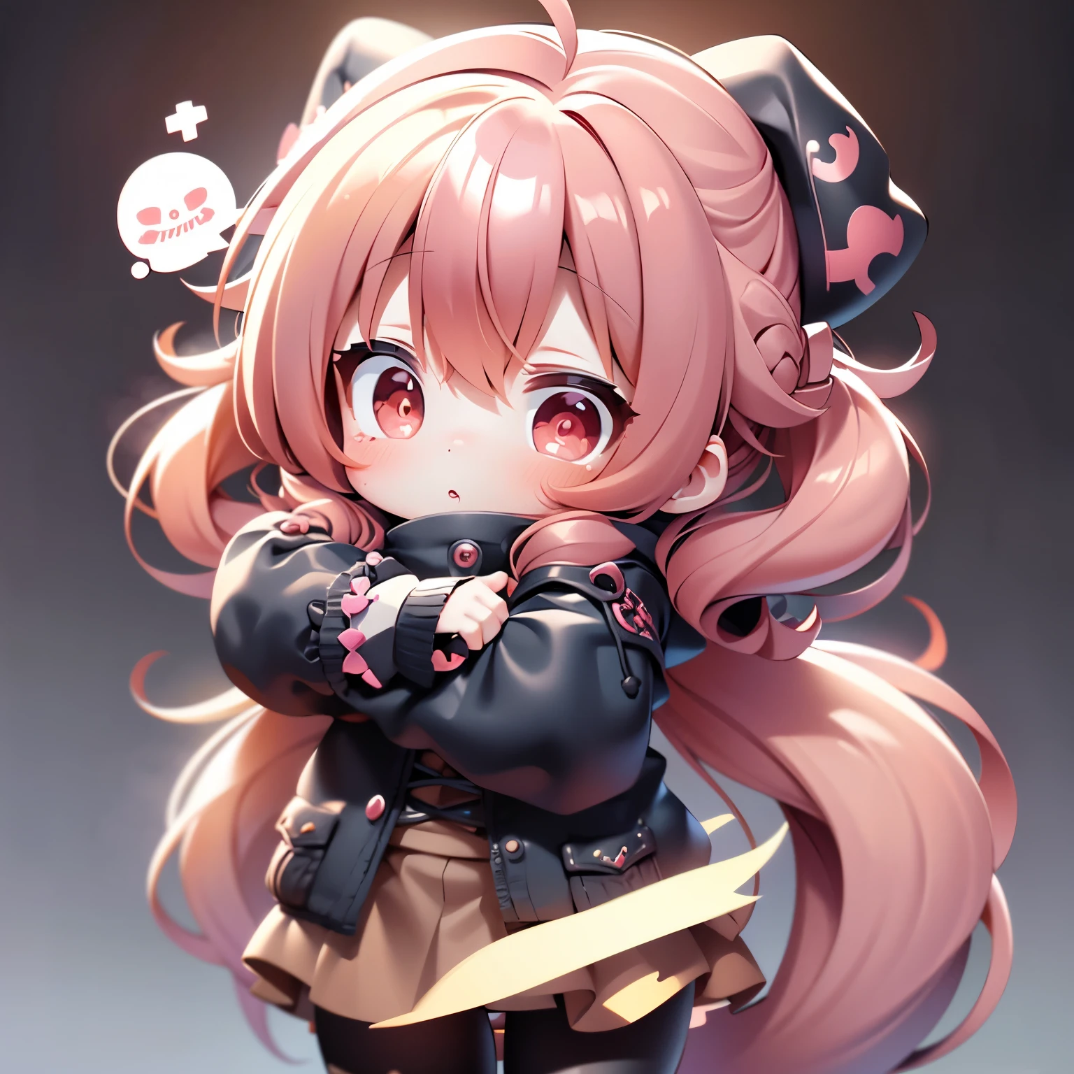 1 girl, little devil girl anime visual, cute anime girl, cute anime, nice art style, official art, アニメPirate costumes, anime manga girl, cute core, cute anime style, official artワーク, change, Red hair、High position twin tails、Hosho Marine、Pirate costumes、mini skirt、black tights、photorealistic effect，cinematic effects，8K high definition