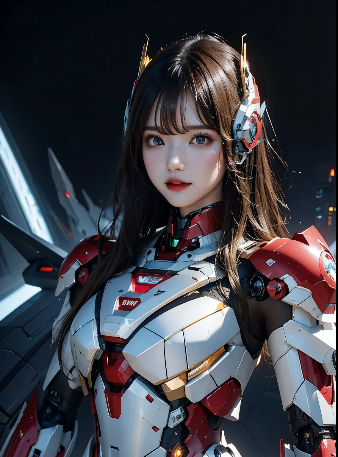  Super detailed, advanced details, high quality, 最high quality, High resolution, 1080P, hard disk, beautiful,(Iron Girl),beautifulサイボーグの女性,Mecha cyborg girl,battle mode,Mecha body girl,She wears an Iron Man mech,full body shot