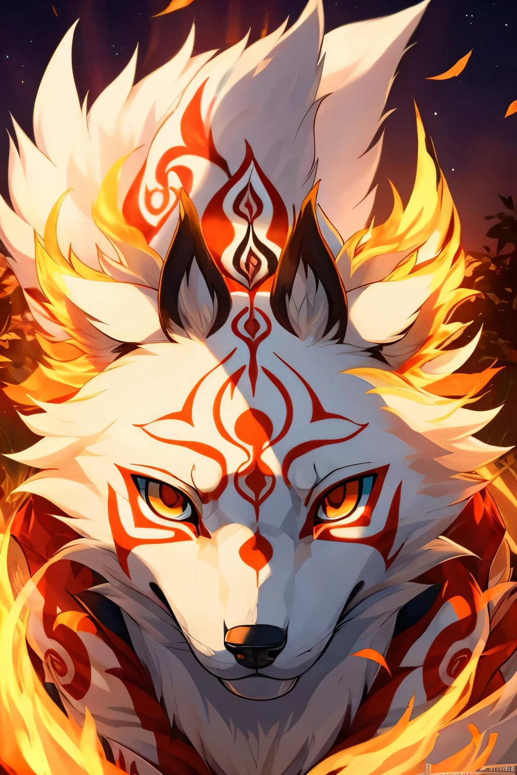 beautifull walpaper with ((amaterasu\(Ōkami))), safe for work, anthro