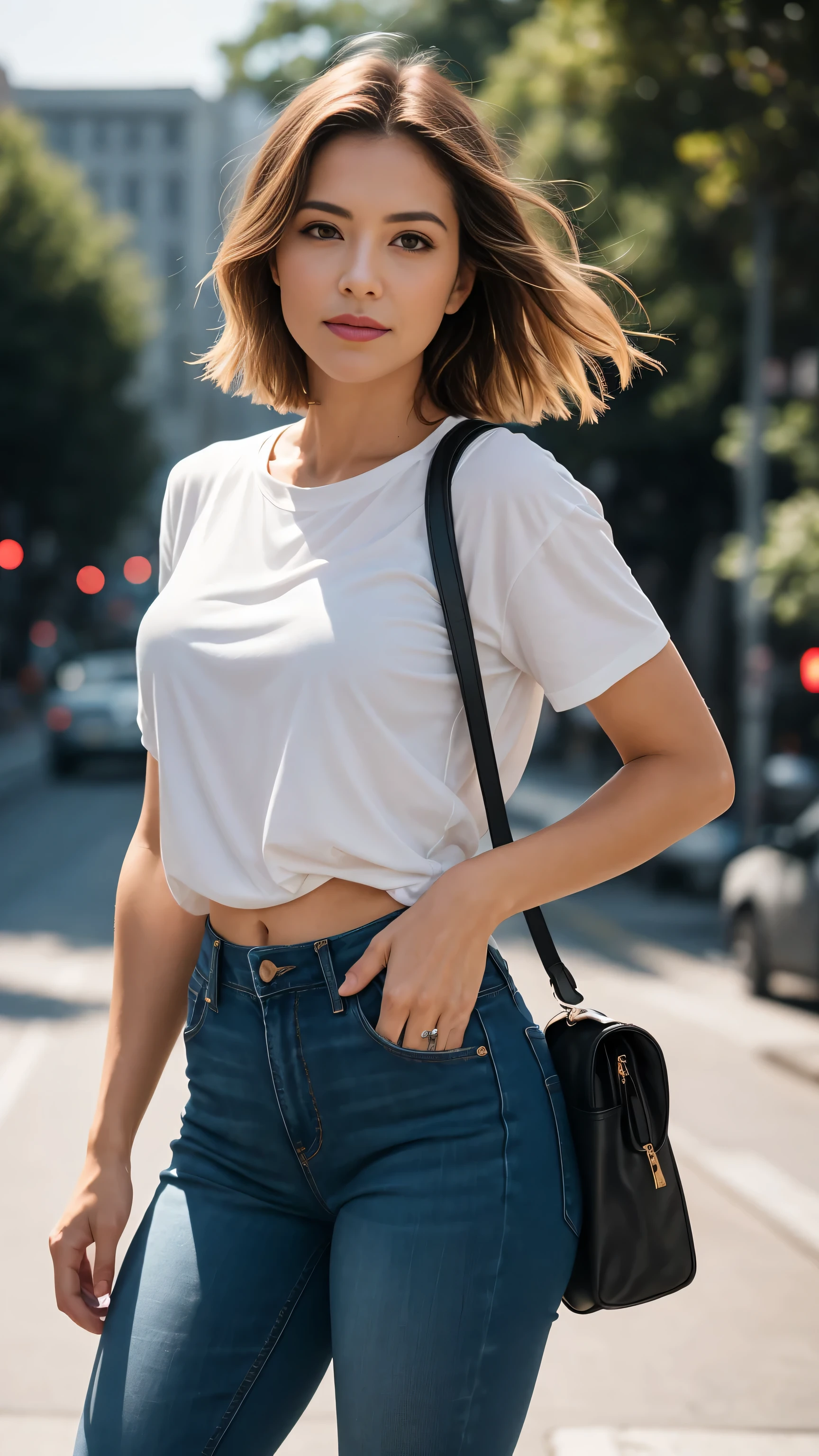 pelo largo y blanco, pelo largo y blanco, (pelo hasta la cintura), cabello brillante, cabello detallado, pelo despeinado, Blue Eyes, hermosos ojos, ojos y rostro extremadamente detallados, Hermosos ojos detallados, ultra detallado, Luz en la cara, Piel blanca, an 18 year old girl, blanca, Wearing a summer collection inspired by Dior, Milan Fashion Week, BAPV, Bolsa de Nueva York(Bolsa de Nueva York(Bolsa de Nueva York(Bolsa de Nueva York(Bolsa de Nueva York(Bolsa de Nueva York(NYFW)))))), ropa adornada,bermudas, estilo de moda, todo el cuerpo, feliz, Arquetipo creativo, looking to the camera, gafas de sol dior