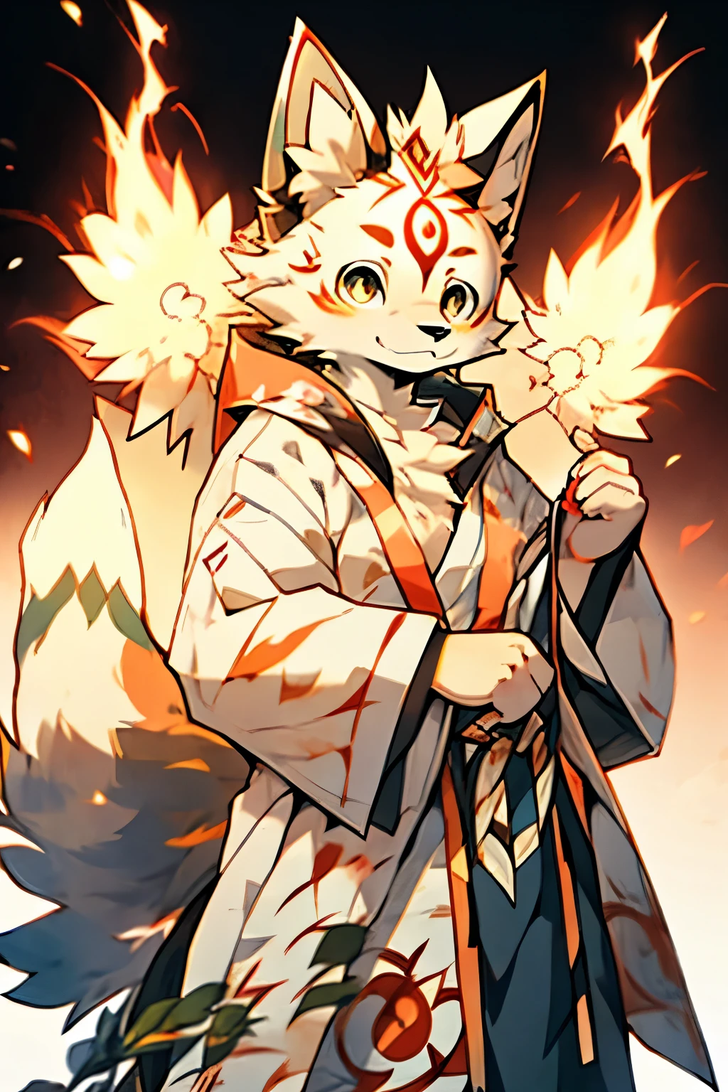 beautifull walpaper with ((amaterasu\(Ōkami))), safe for work, anthro