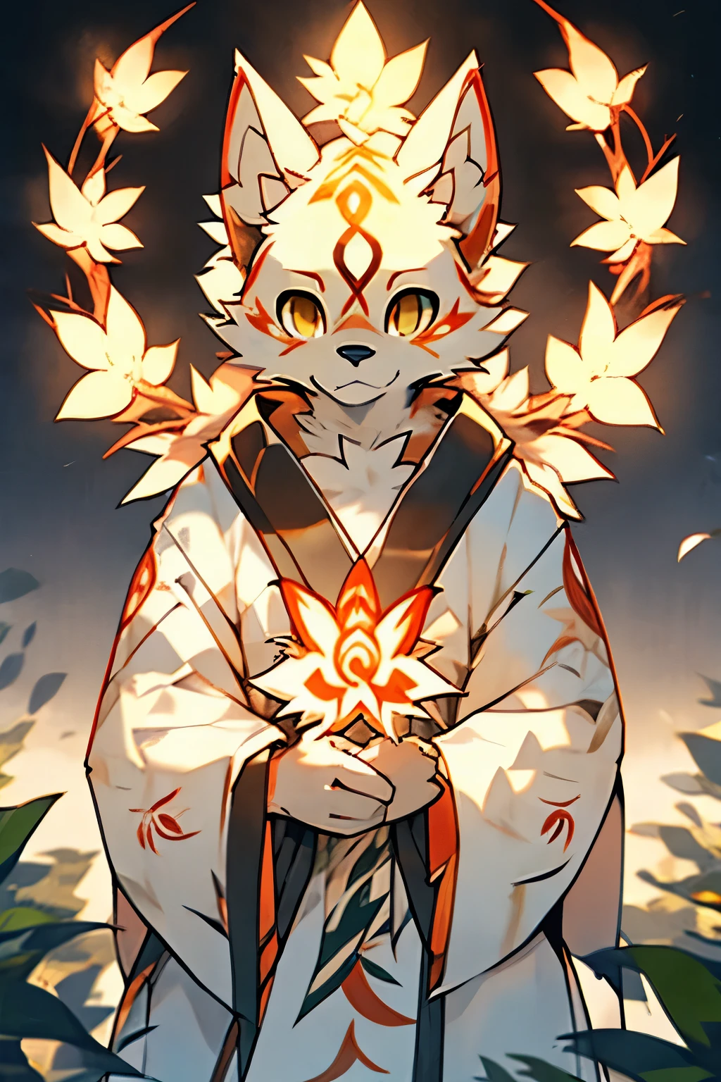 beautifull walpaper with ((amaterasu\(Ōkami))), safe for work, anthro