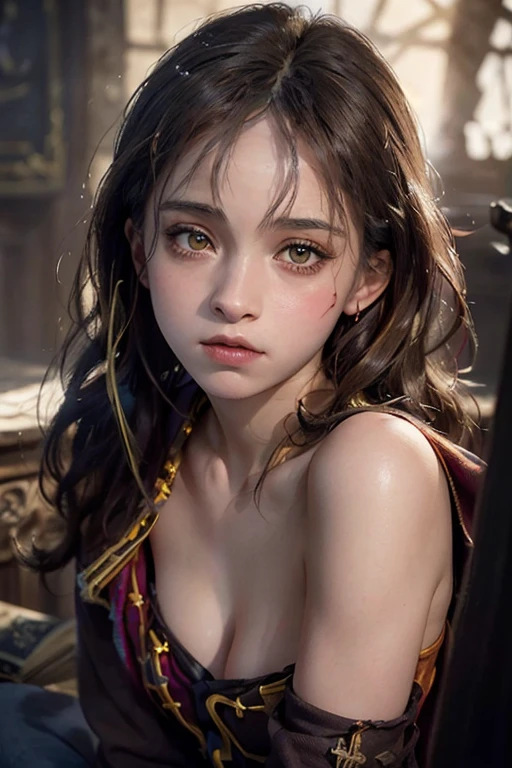(raped Hermione Granger:1.6), bdsm, nsfw, rape, slave, humiliation, compulsion, ( looking at viewer:1.5), (raped body:1.6), (smeared makeup: 1.3), (attractive mouth:1.5), high definition,1HEAD, best quality, ultra high res, (photorealistic:1.5),(Skin reflection:1.3), RAW photo, physically-based rendering, shiny skin, curvy, simple background
