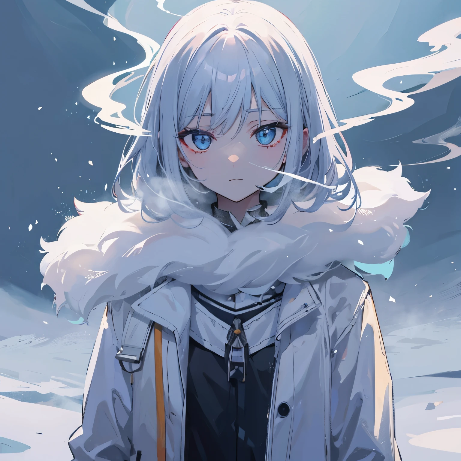 What is frightening is the smoke with snow behind it