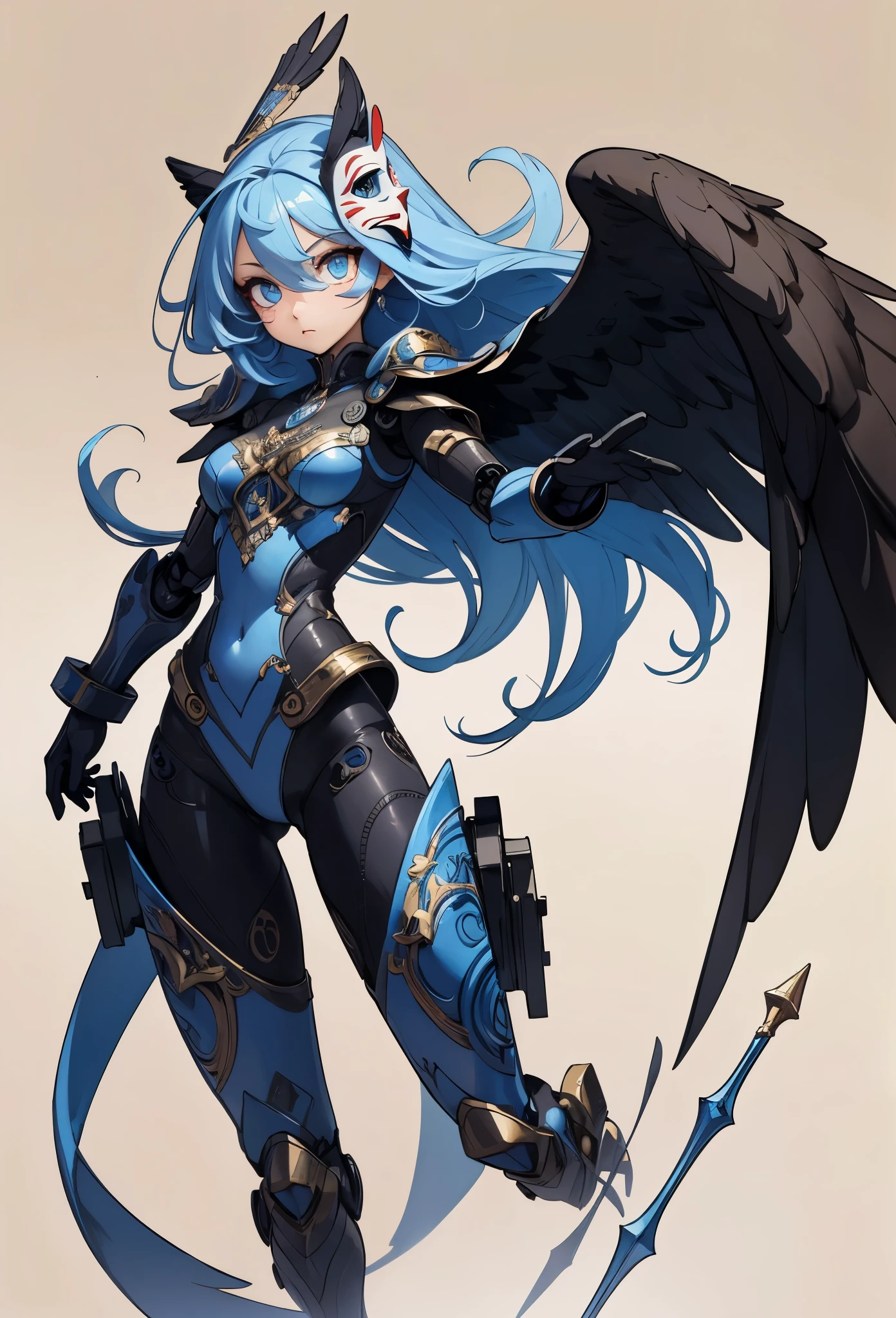 ((Highly accurate drawing in every detail)Extremely precise depiction)[High resolution],(detailed illustrations,とてもfineで緻密な描画,Delicate drawn lines with tempo,Realistic texture expression),[color traced main line],(Fantasy World Battlefield Background [burning castle]),(GIRL ROBOT (blue wild eagle [(Mask of God) [[METALFACE[clear lenticular iris]]]]) (SKINNY)) [WEAPON MACHINE [battle shaman]],[Beautifully decorated arms and legs [(Graceful figure)feather dress]],eagle pattern,[use a spear as a weapon],[[Mobile Weapon Gigant Size][science fiction mechanical]],(intricate and beautiful decoration [Dense detail]),[transparency],(Precisely drawn face)[完璧な目のdetailed(Beautifully detailed iris)(Eyes like deep jewels)],(eyes light[Pinpoint lighting for the eyes]),[long and beautiful eyelashes],[precisely drawn hair [美しく艷やかな髪のdetailed]],(完璧な手のdetailed [Beautiful fingers with no damage [beautiful nails]]),(perfect anatomy(perfectly balanced proportions))[[full body portrait]],[ideal color coordination(Accurate simulation of light and material interactions)],([Precision Detail](detailed,高fine)),[Visual art that tells a story],((highest quality)fine[[High density drawing]])(4K Quality).