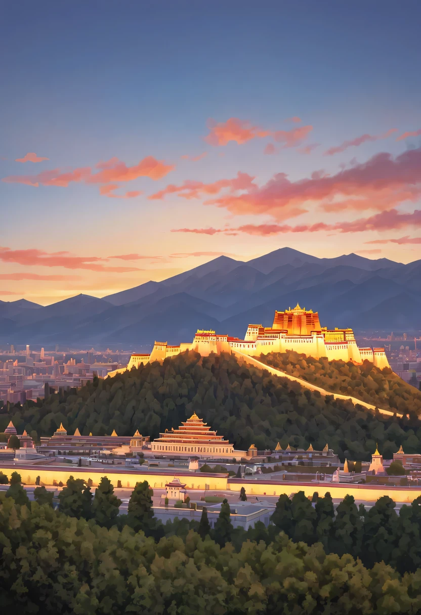 Potala Palace sunset