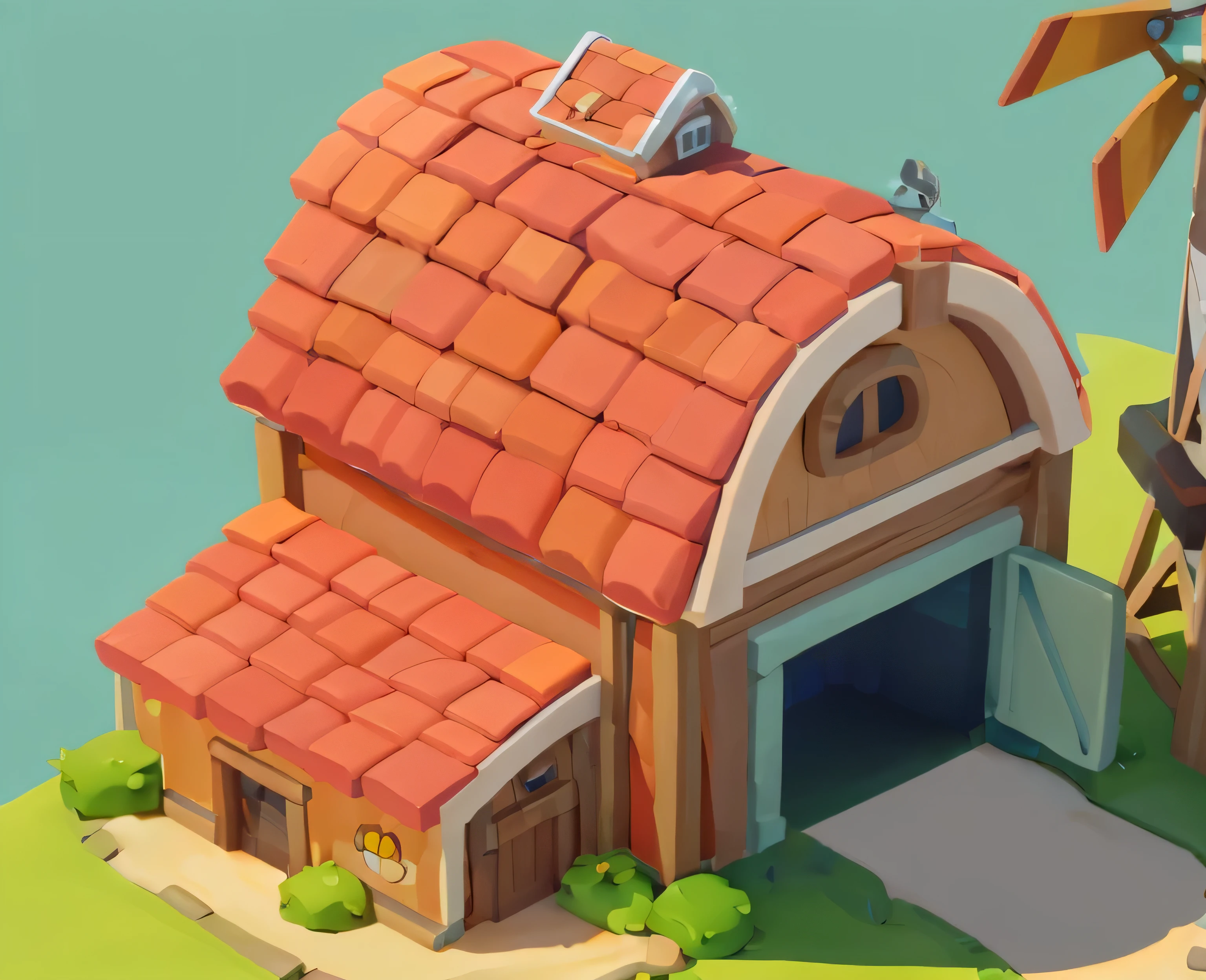 masterpiece,best quality,Cartoonish,Pixar style,simple design,What do you think of Mini????,artist,Isometric game map plant farm, Farm games, There is a light in the upper left corner,perfect this photo