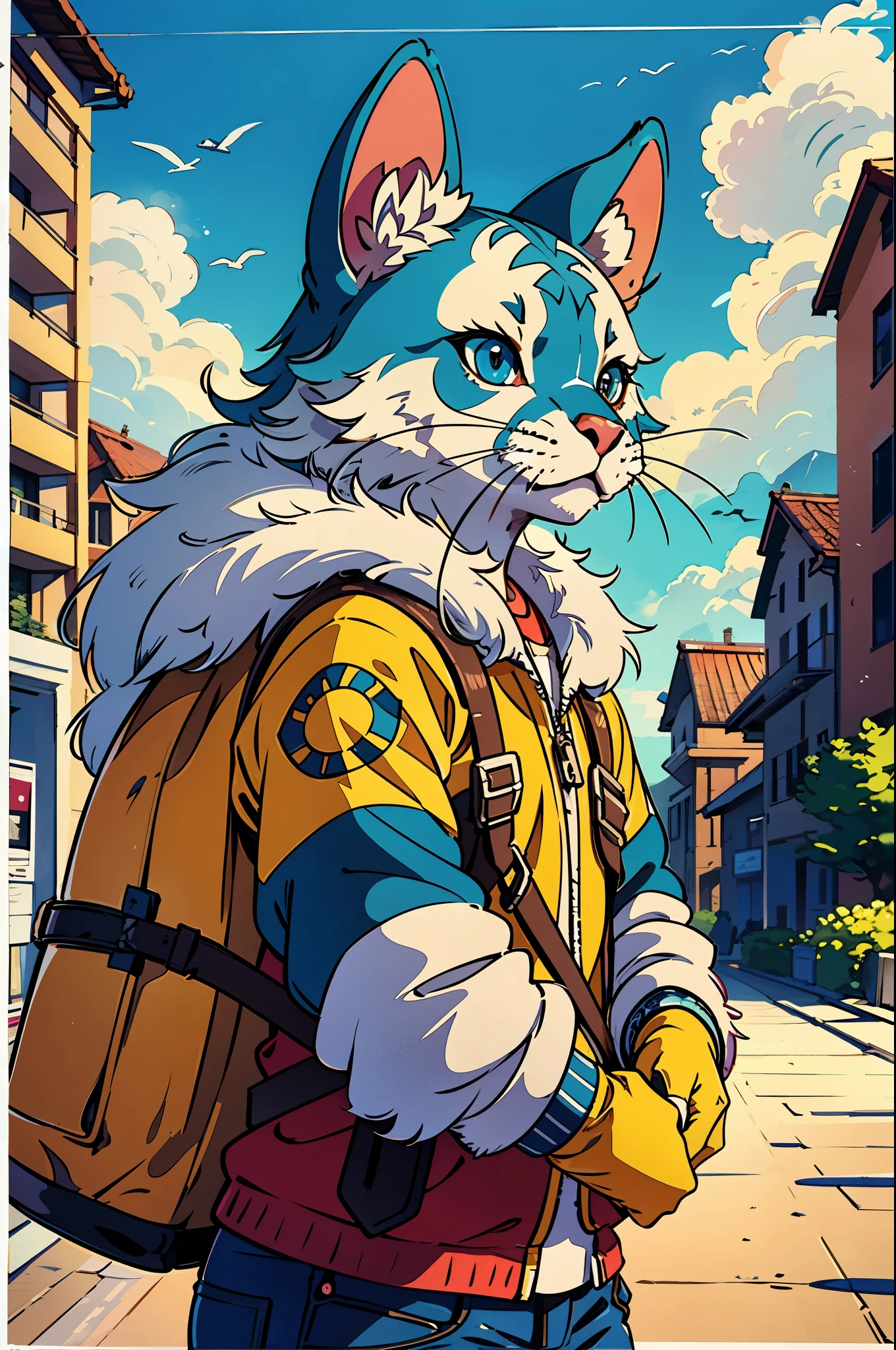 cover_page, super high resolution, detailed background, World Heritage Site, 6+boys, 6+girls, Happy, joyful, absurdres(Photos of solo travelers)(kemono, furry anthro),
