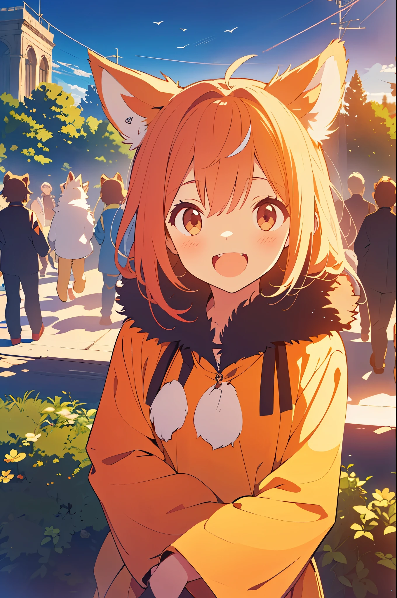 cover_page, super high resolution, detailed background, World Heritage Site, 6+boys, 6+girls, Happy, joyful, absurdres(Photos of solo travelers)(kemono, furry anthro),
