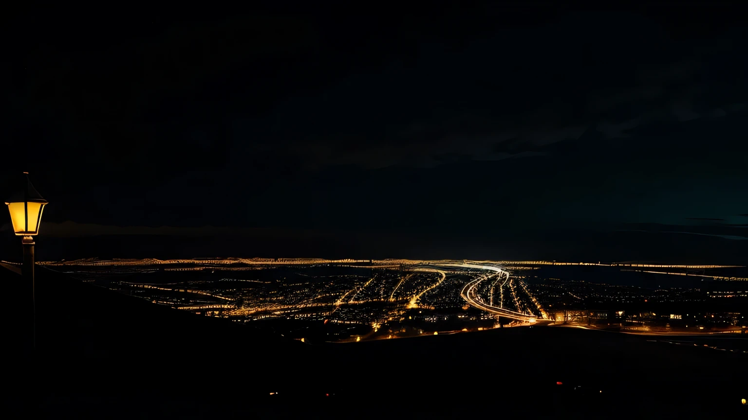 underexposed image. "Consider a nighttime cityscape,12am, lit only by the glow of distant streetlights. In an underexposed scenario, the entire scene becomes excessively dark, realistic, under exposure, cinematic