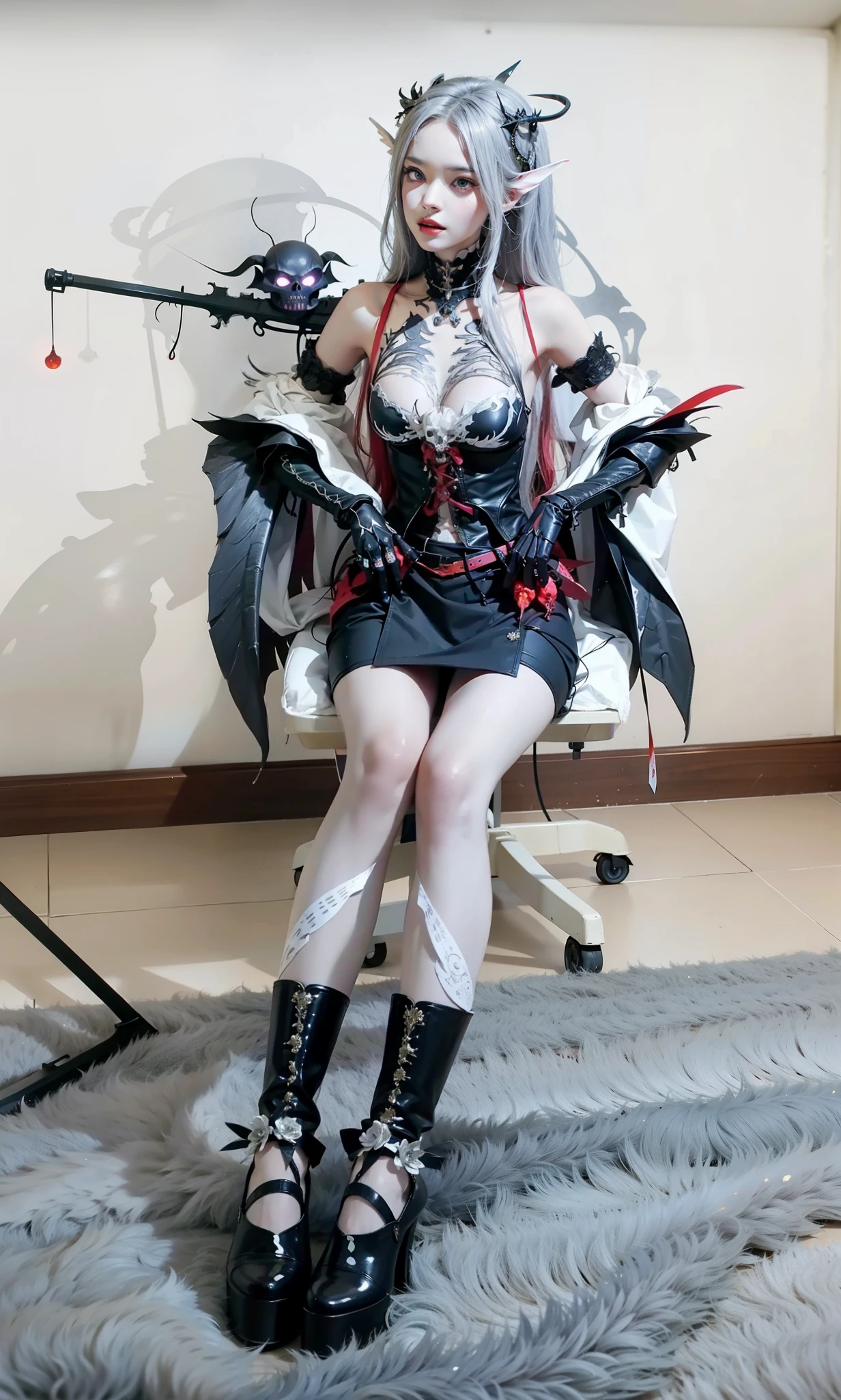 beautifully,Picture of a box full of swords, wing, succubus theme,the fallen angel,Excellent,scary,secret terror,tentacle,have eyes,The Uncanny Valley effect,little beast blood moon,Skeleton skeleton,vampire,hell fire,