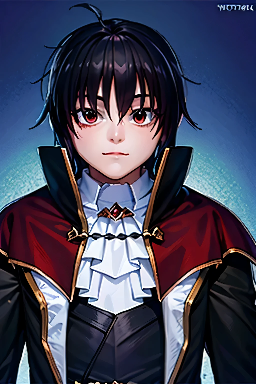 uma imagem de desenho animado de um homem com uma roupa preta e branca, vampiro masculino, fevampiro masculino knight, handsome vampiro masculino, O vampiro, ((vestindo manto aristocrata)), made with anime painter studio, sprite visual novel, :14 estilo anime dos anos 80, gapmoe yandere sombrio, androgynous vampire, inspirado em Yamagata Hiro , oculos redondos pretos com detalhes em dourado