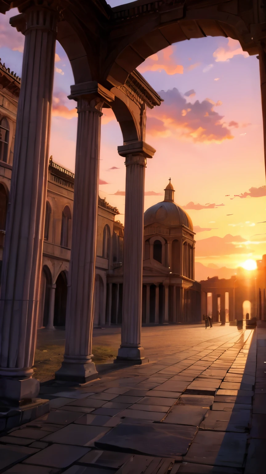 Ancient City at Sunset