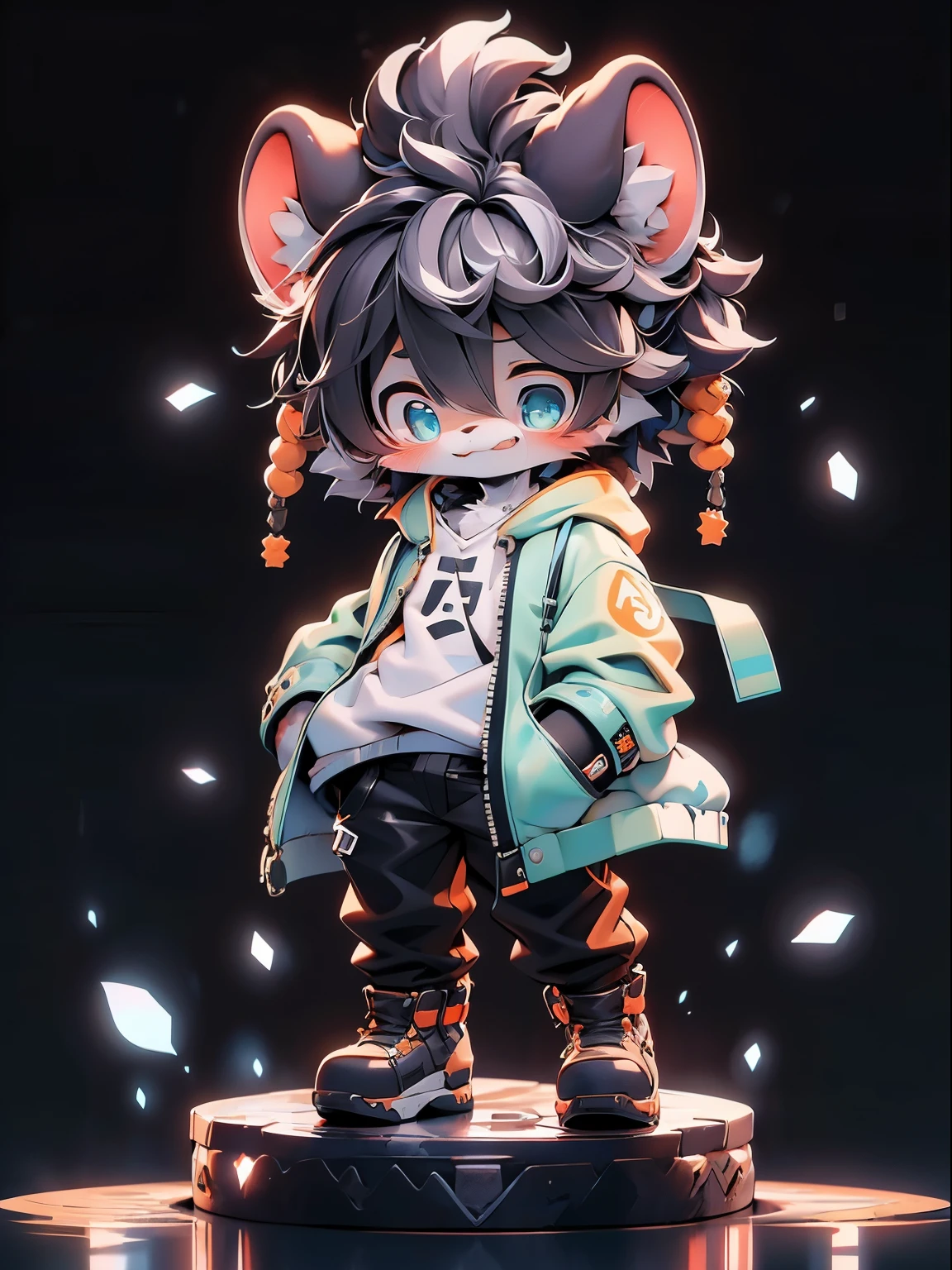 African wild dog, long whitr hair, shorter pants, Libido boy, age uncensored, tmasterpiece, high detal, high high quality, hyena fur, Black hair, eBlue eyes, Eye God, hairy pubic, Fluffy leopard,male people,Libido boy,shota,looking at viewert,hyena print,(By Dagasi:1.1),toddler