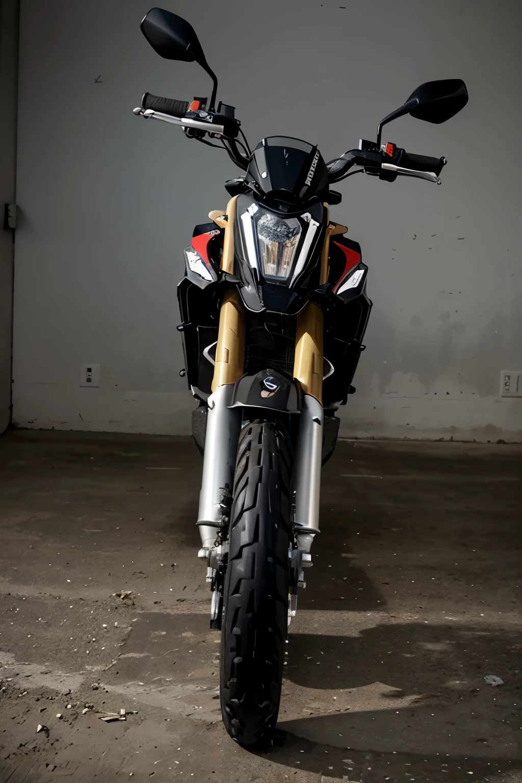 best quality, chef-d&#39;ouvrages d&#39;art, Haute résolution Aprilia SX 50 Supermoto - All technical data for the SX 50 model. couleur bleue, black different angles 4 times the same motorcycle