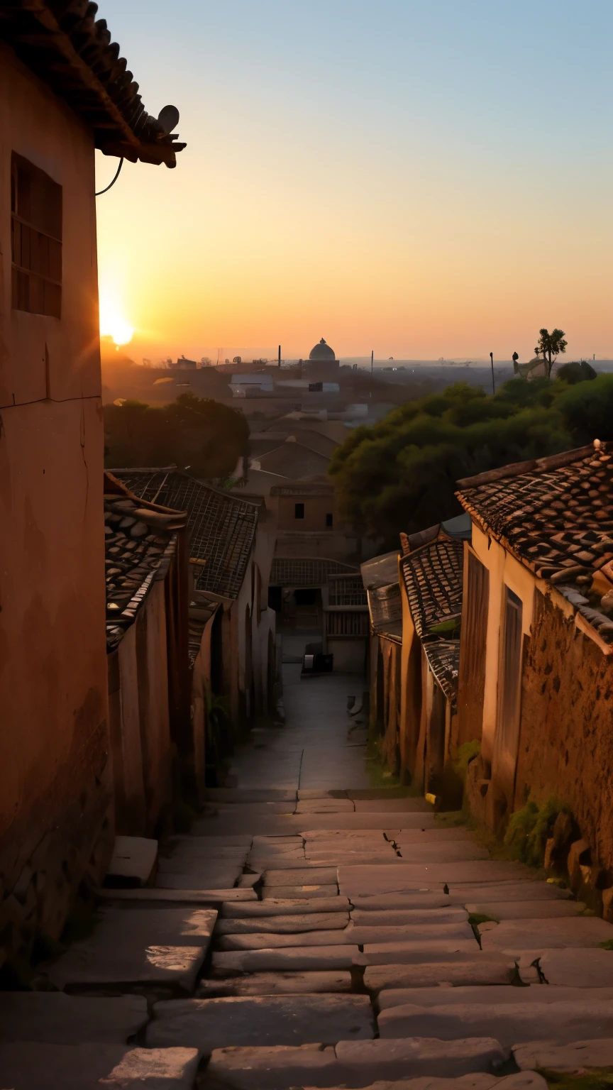 Ancient City at Sunset