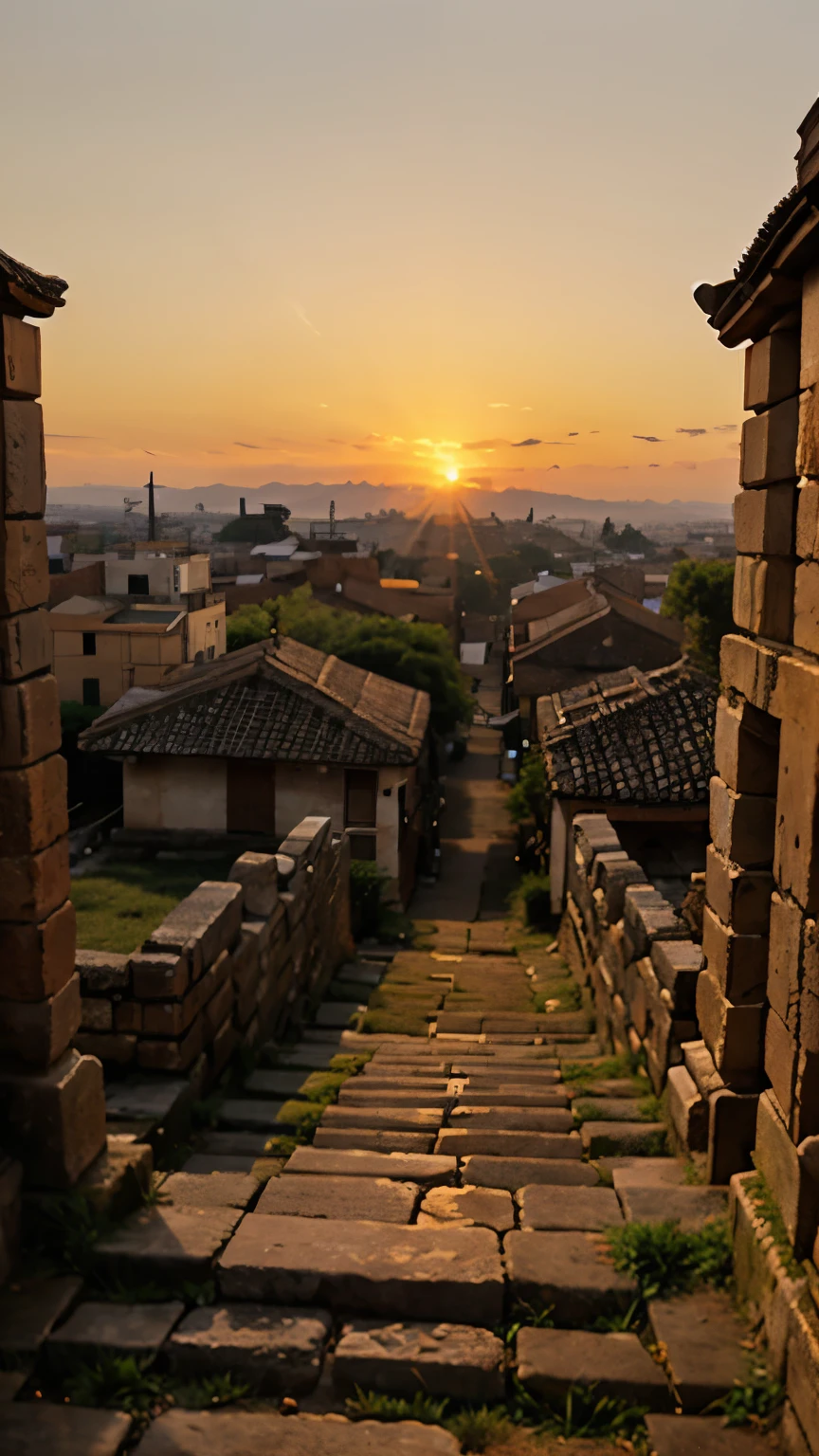Ancient City at Sunset