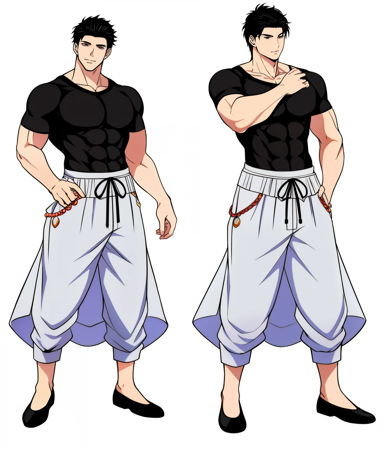 a couple of personaje animados with different poses and expressions, estilo baki, male personaje animado, as an personaje animado, estilo kentaro miura, hombre guapo animado, personaje animado, kentaro miura estilo manga, cuerpo completo!!, personaje de king of luchadores, pose de anime guapo, Arte oficial, cuerpo completo picture, anime cuerpo completo illustration
