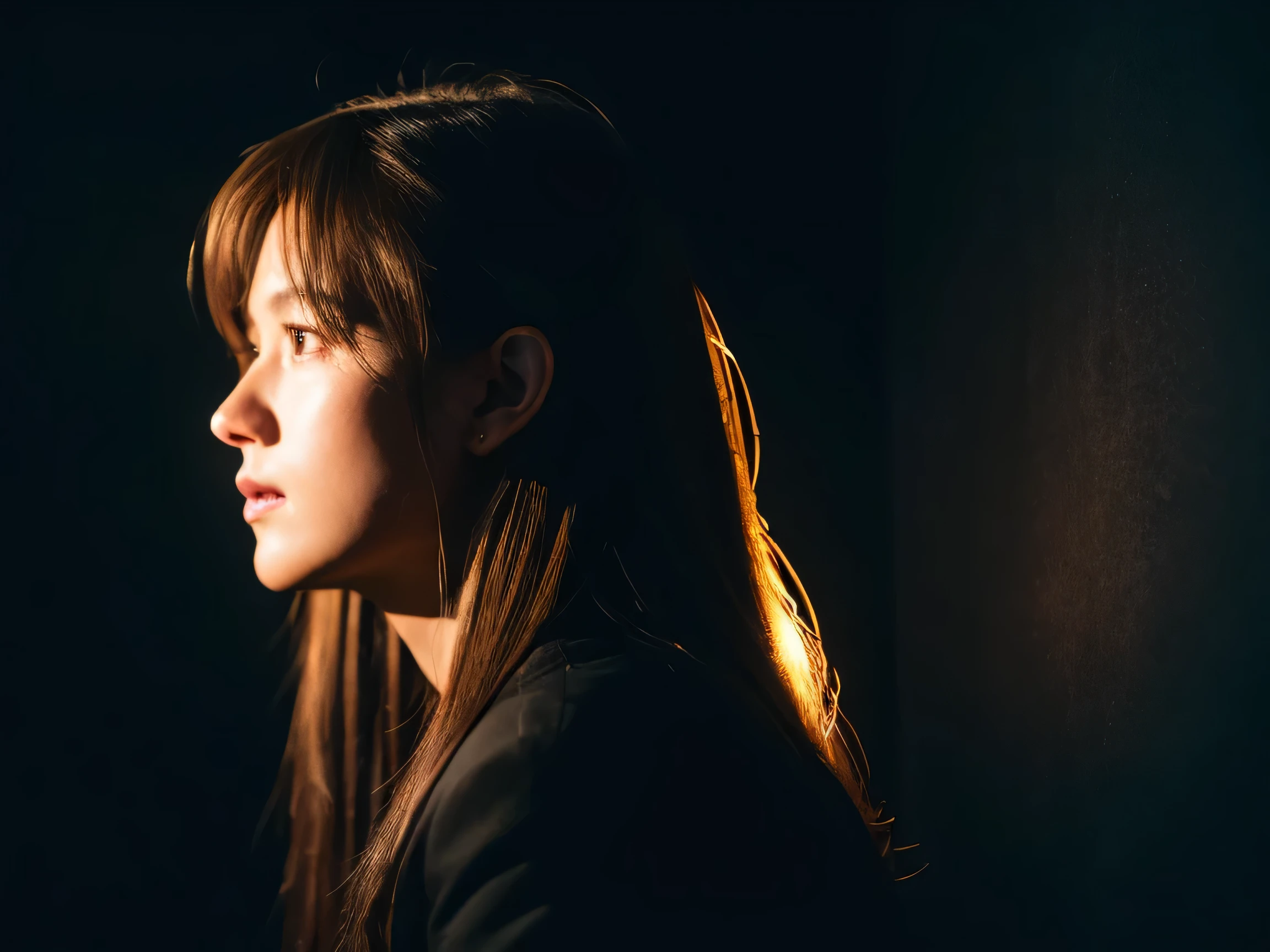 Generate an artistic image、Cool、The theme is darkness and light