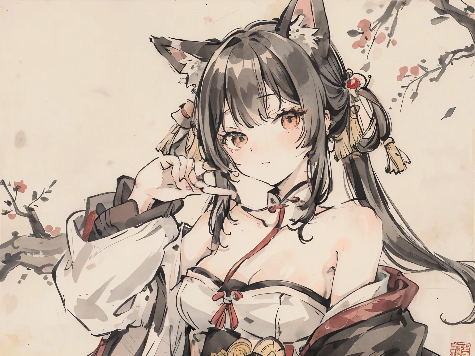 araffe with a very big breast posing for a picture, seductive anime girls, beautiful and seductive anime woman, Guviz, very beautiful cute catgirl, beautiful anime catgirl, Guviz-style artwork, Beautiful anime girl, Anime girl cosplay, Japanese goddess, attractive anime girls, Attractive cat girl, Anime goddess, beautiful anime woman