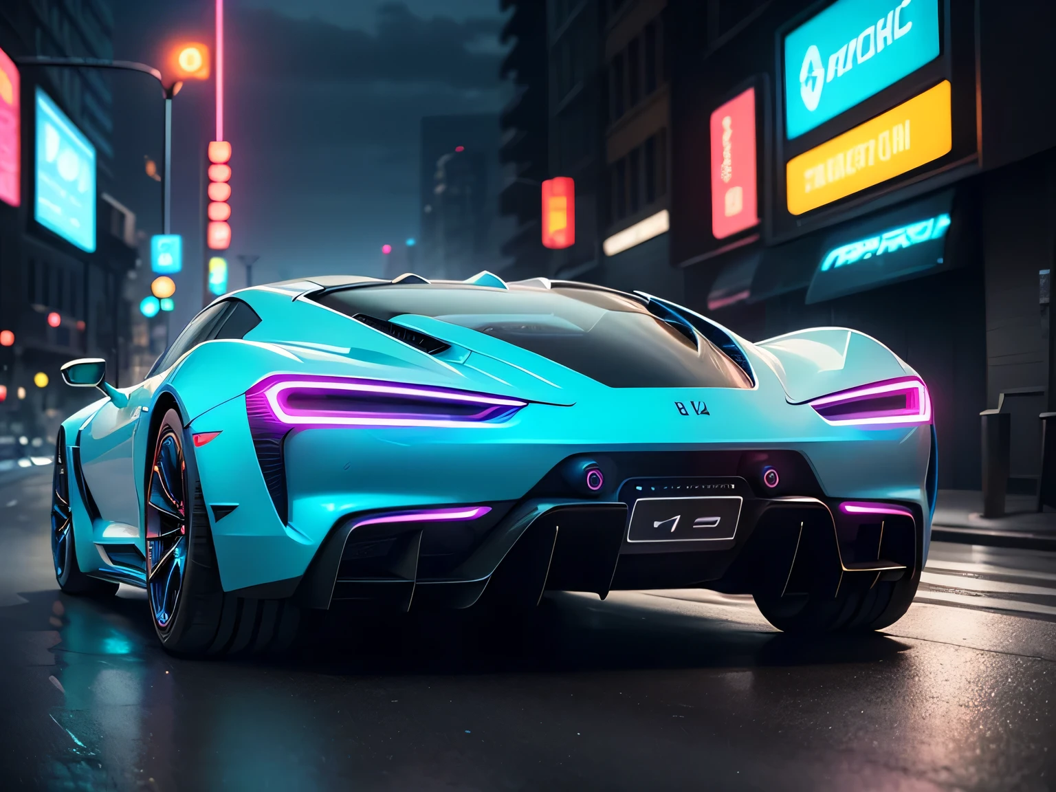 (1 transparent sports car on gorgeous city streets),Color transparent plastic,cyber punk perssonage,industrial design,Smooth design feel,Sophisticated body structure,cleanness,(((Transparent visual impact))),(((Brilliant neon lights))),white backgrounid,ultra-realistic realism,hyper HD,high detal,best qualtiy,4K