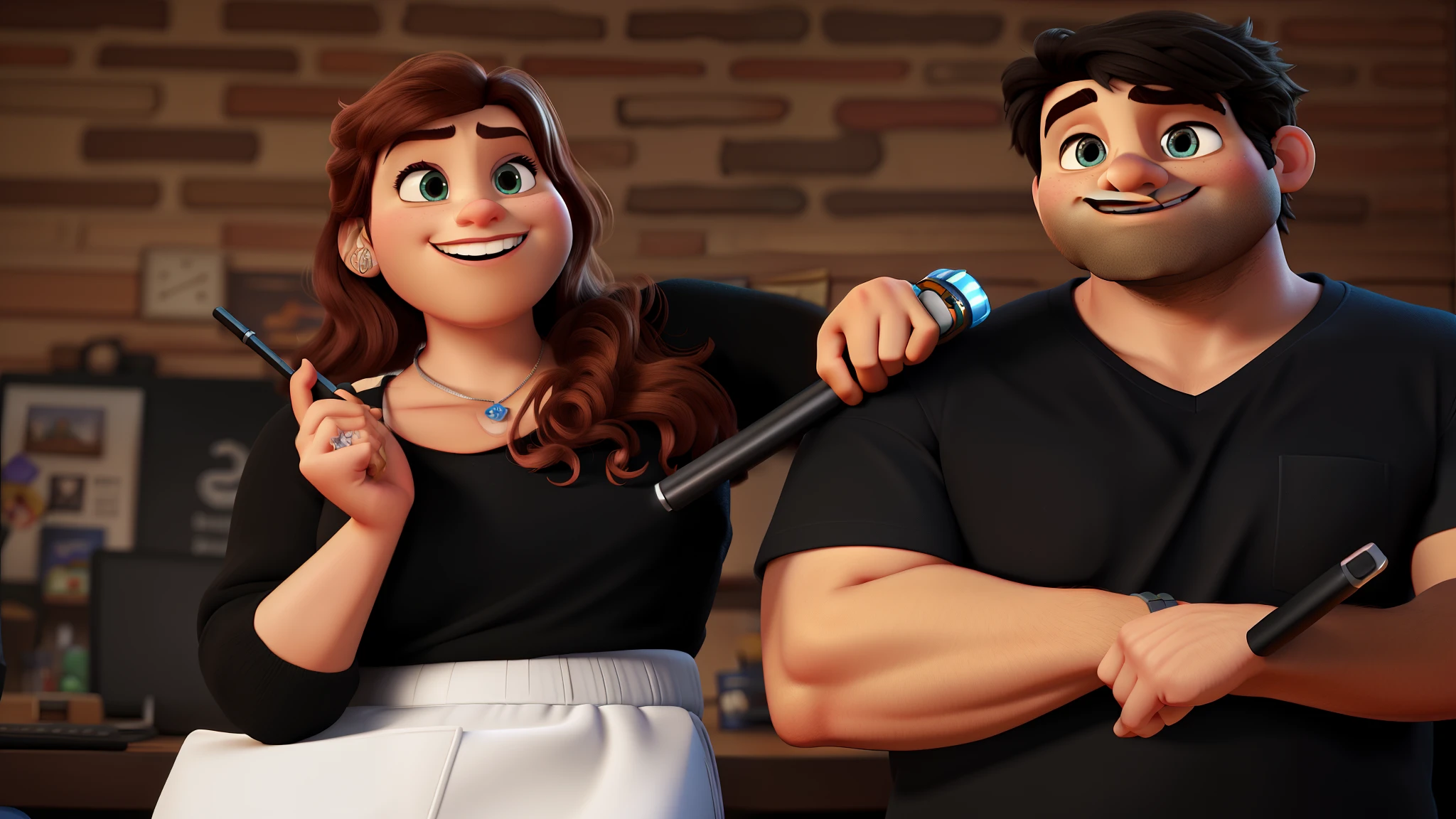 pixar movie. 3 d rendering. unreal engine. amazing likeness. very detailed. cartoon caricature.