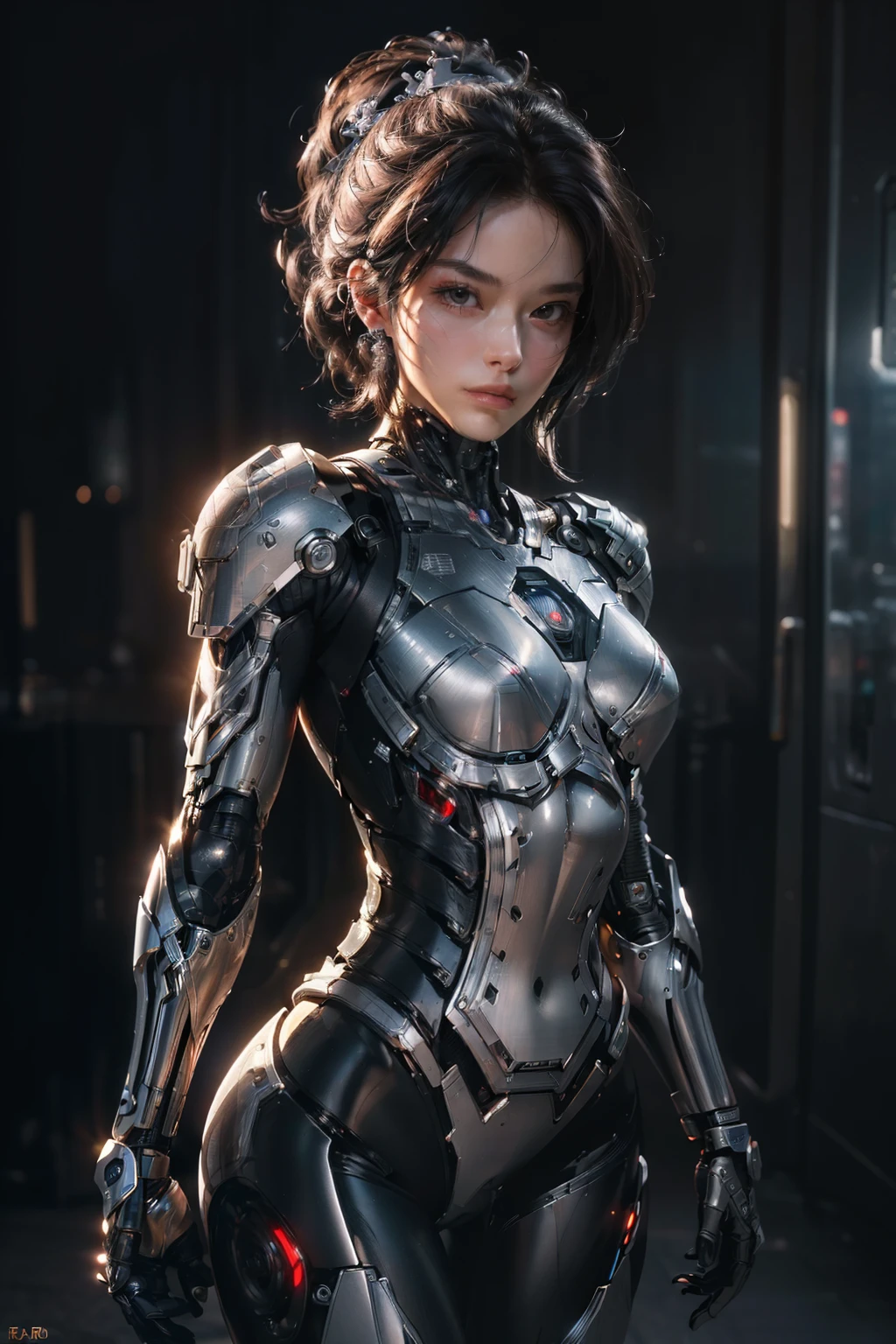 ((Top quality, 8K, Masterpiece: 1.3)) - Presenting the ultimate portrayal of the iconic character RoboCop in an unprecedented feminine and seductive interpretation, this artwork is a testament to its ((Top quality, 8K)) resolution, rendering every detail with unrivaled precision and finesse. A true ((Masterpiece)), it pushes the boundaries of realism, capturing the essence of the character in an entirely new light.

Sharp focus: 1.2 - With a ((Sharp focus)) that accentuates every contour and line, this piece achieves a level of clarity that is truly captivating. The intricate details of the feminine RoboCop's features are brought into ((Sharp focus)), allowing viewers to fully appreciate the