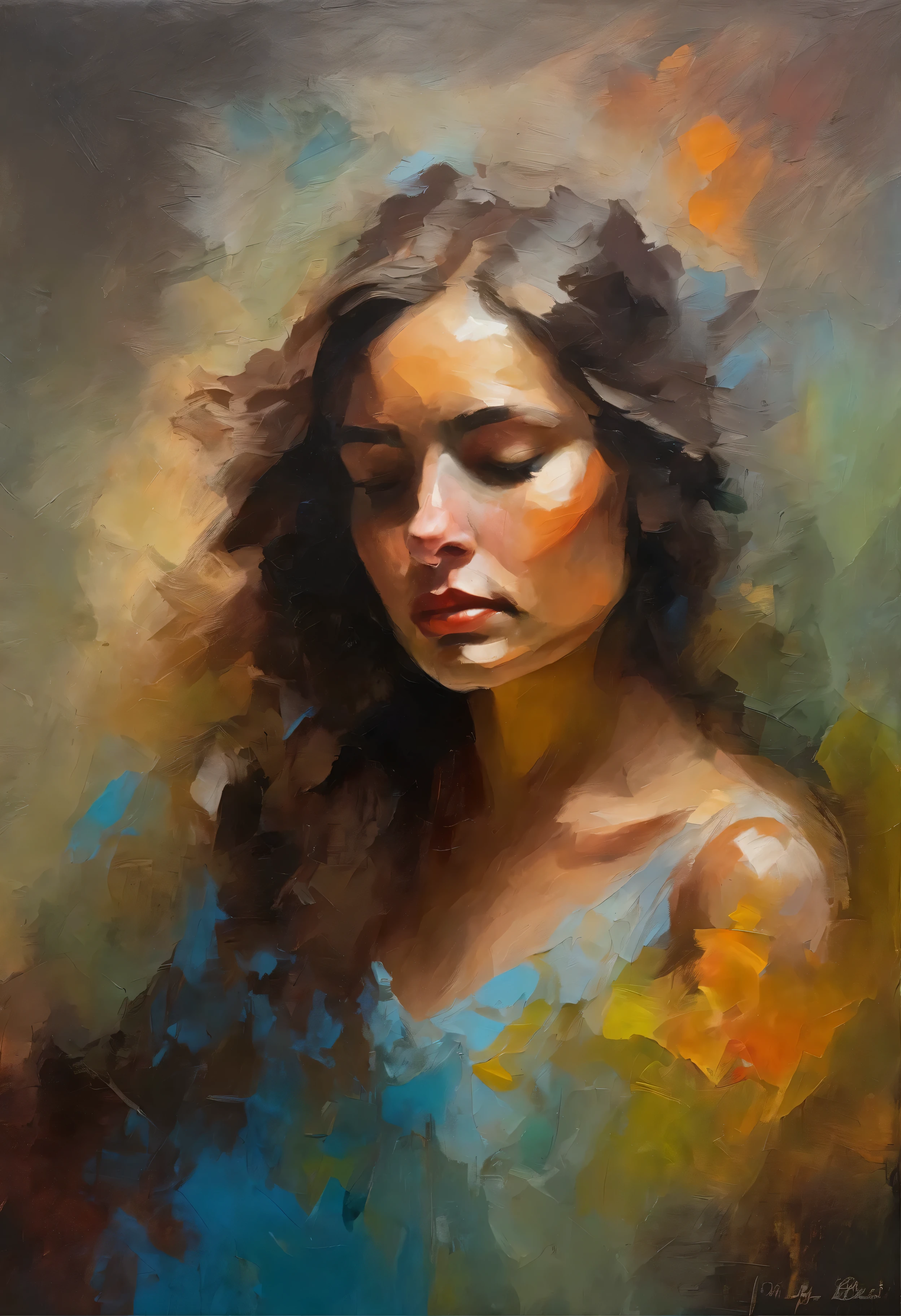 depression girl into sadness