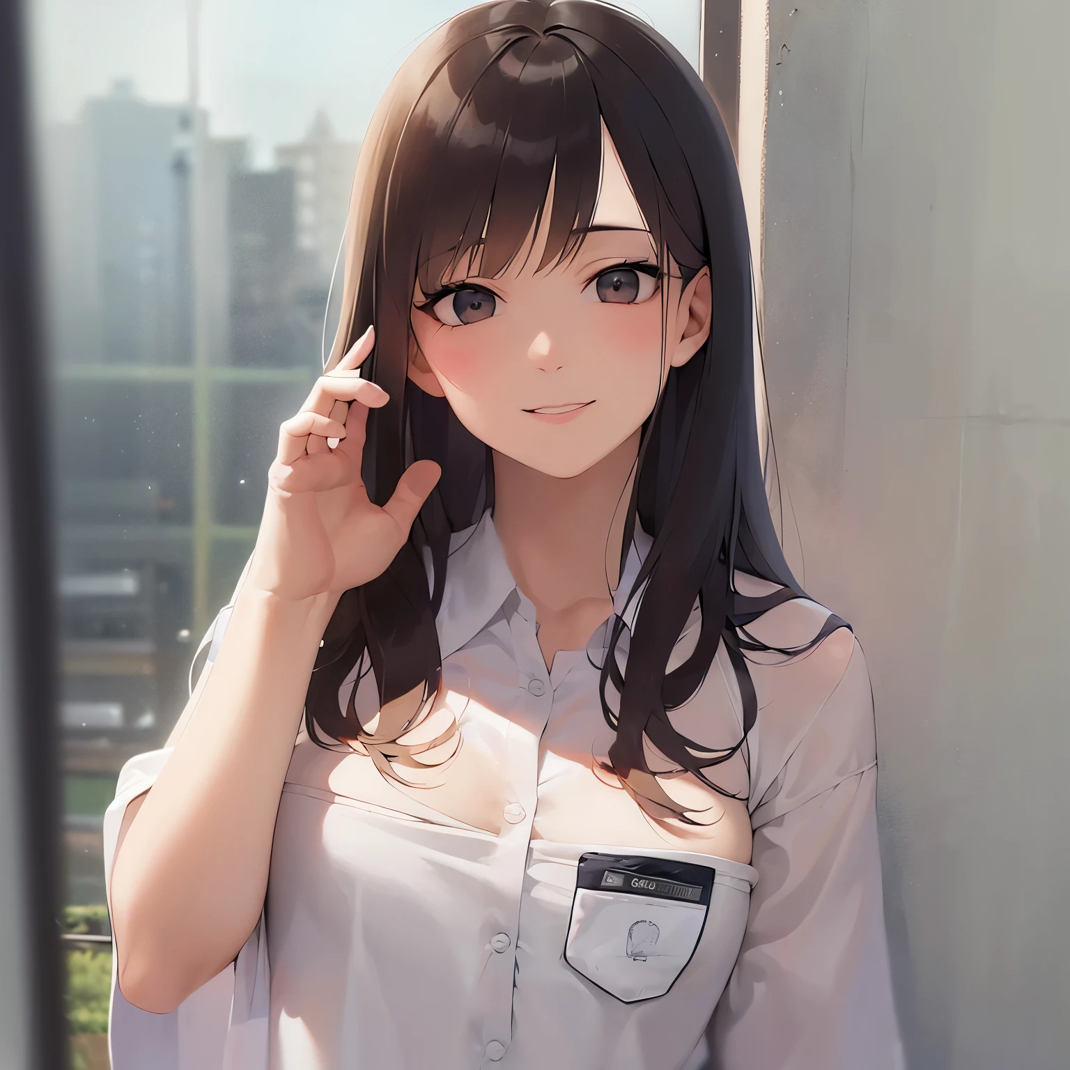 shirt formal, white