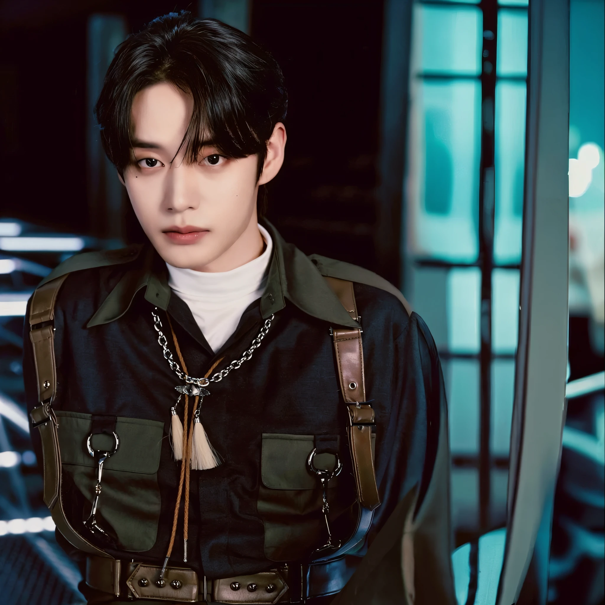 Hombre araffado con uniforme militar sentado en un banco., cai xukun, Jung Jaehyun, inspirado en Bian Shoumin, inspirado por Zhang Han, kim doyoung, Jinyoung Shin, hyung tae, jia, beautiful androgynous prince, pintar ulzzang, delicate androgynous prince, sha xi, eso, fotos oficiales