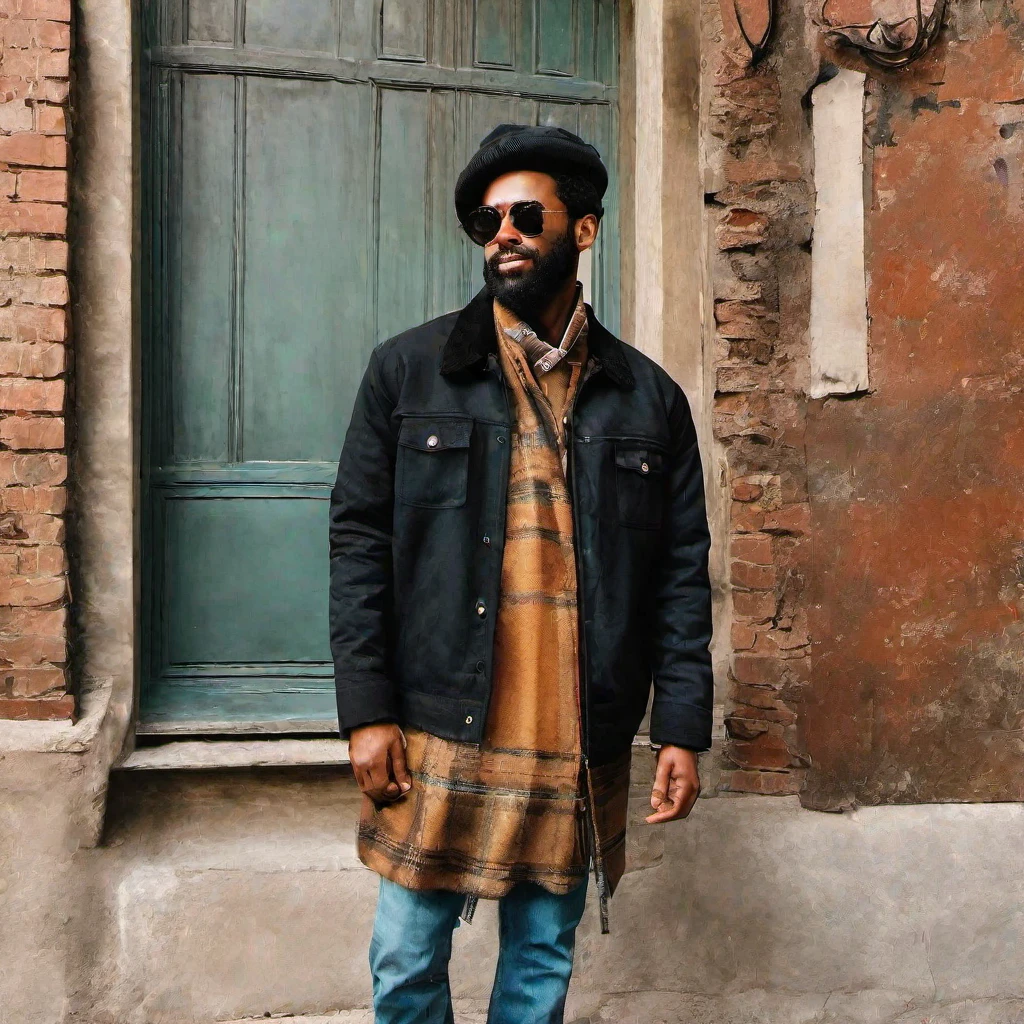 photo realistic, black man, solo