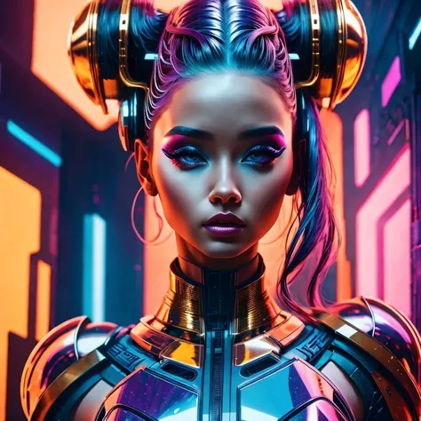 futuristic art girl