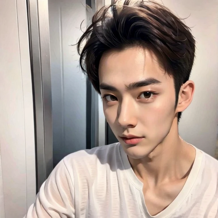 (masterpiece, best quality:1.2), handsome thin face ulzzang man solo