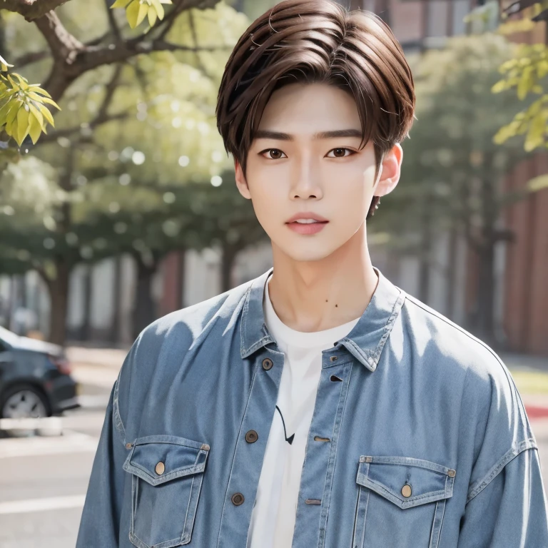 (masterpiece, best quality:1.2), 1girl, solo, male face, young man, handsome, boy, Male, boy, handsome, wholesome, 20s, Asian male, male idol. The mole on the neck is a charm point. Please ensure that the generated Lora image reflects the desired characteristics of a male, with a youthful and handsome appearance, maintaining a wholesome and idol-like vibe suitable for a male in his 20s and of Asian descent, emphasizing the charm point of the mole on the neck.