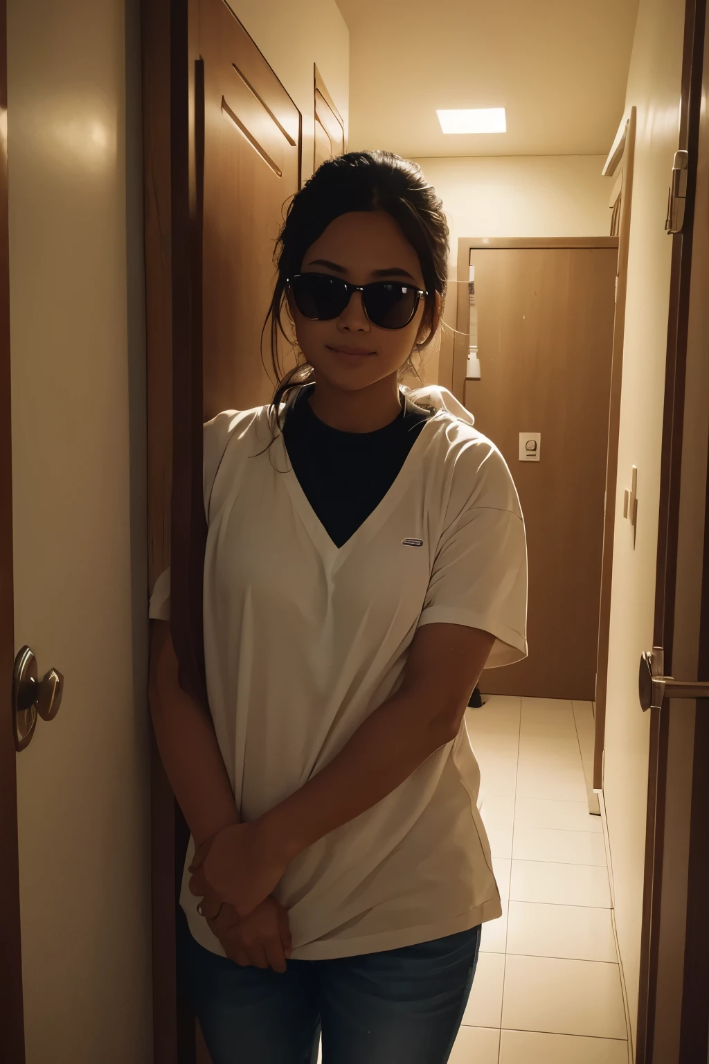 Had a super weird dream about you, hahaha. Each of us lived in our own house, but we rented a place where we lived with other people too. There was someone named Luz who worked in the office and didn't know about us. So, I would see her when I woke up and tell her I was going to deduct a day, hahaha. I wanted to shower, but I couldn't because many people were using the enormous bathroom. And when it was finally available, you walked in, hahaha. You came out wearing sunglasses and looking all cool, hahaha. But when I went in, I couldn't close the bathroom door, and there were guys who also wanted to shower, hahaha. But I found a way to lock myself in because I had arrived first, hahaha.