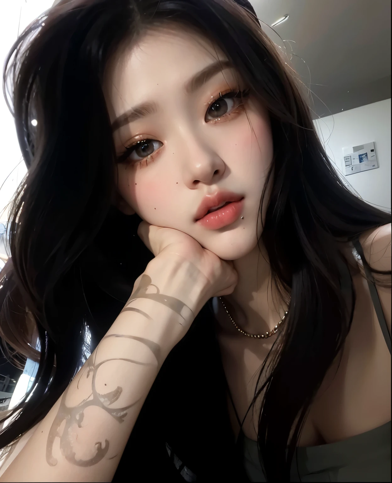 best quality,ultra-detailed,realistic (Jennie:1.2),HDR,UHD,studio lighting,professional,vivid colors,portraits,beautiful detailed eyes,beautiful detailed lips,extremely detailed eyes and face,long eyelashes,fashionable outfit,confident stance,stylish background,sharp focus,physically-based rendering,artistic color palette,soft natural lighting